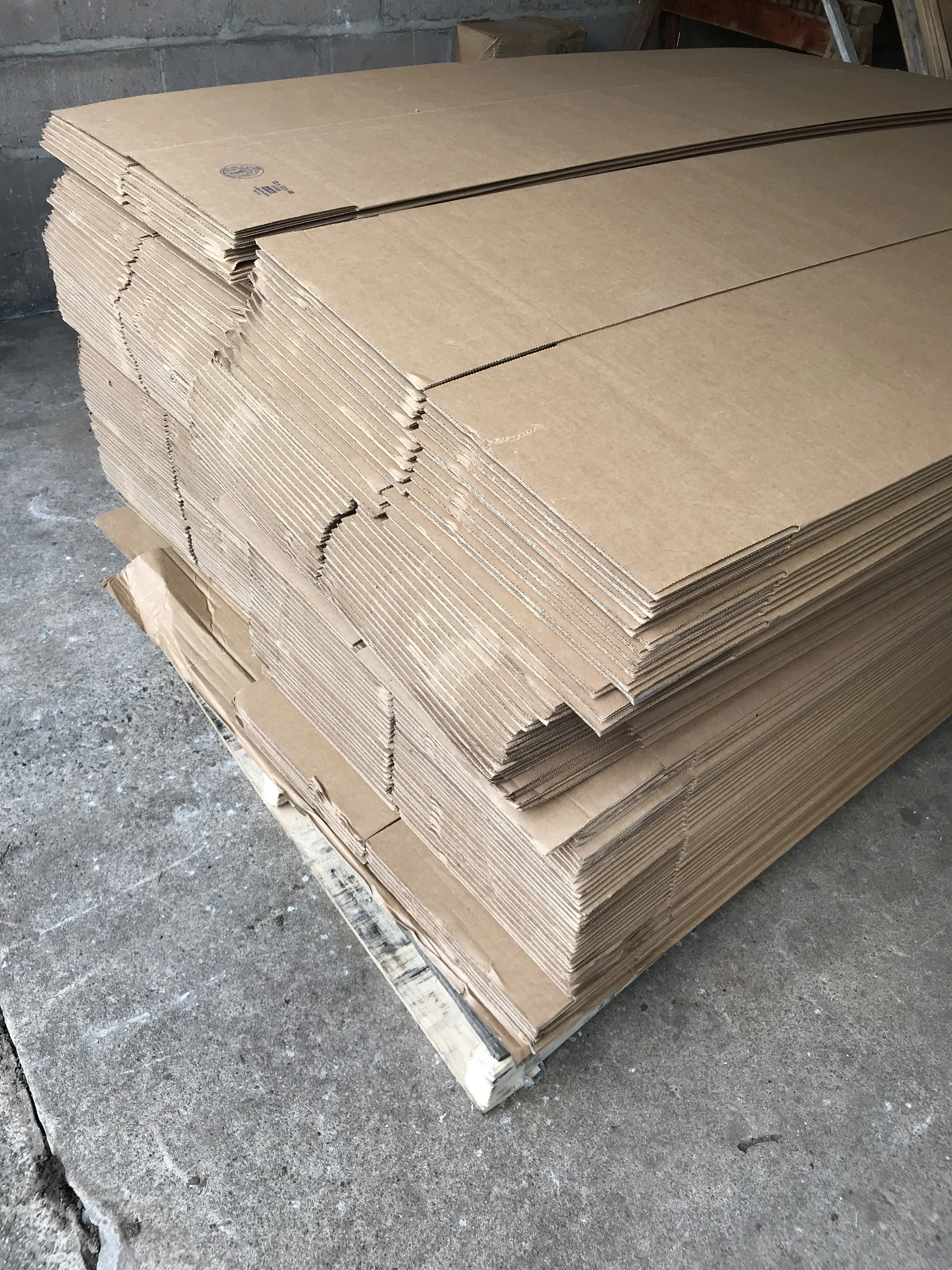 Our Pallet of 12"x12"x48" Boxes Has Arrived