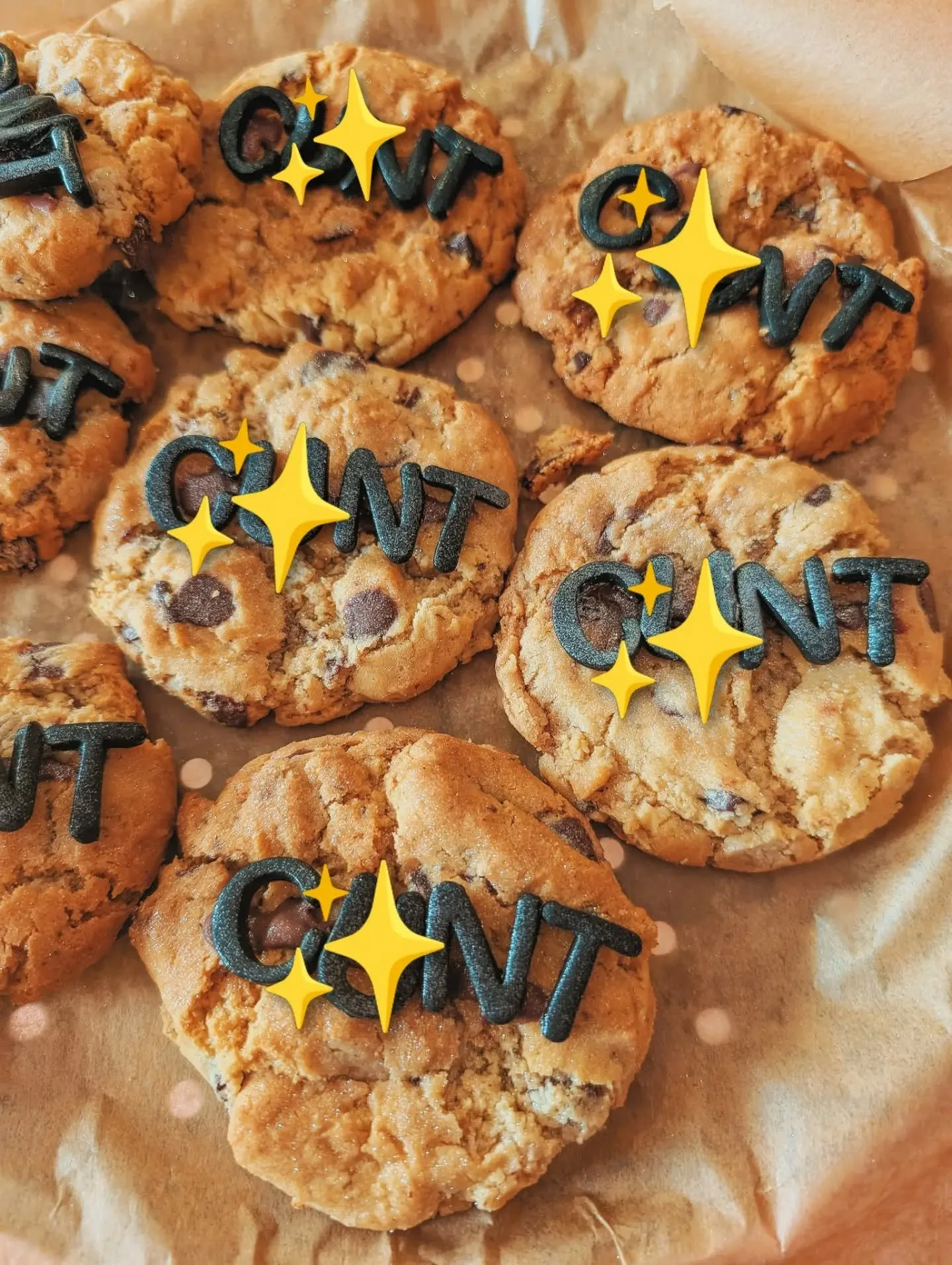 I think it's absolutely hilarious that my first cookie commission was for a bunch of cookies with *this word* on them 😂😂😂 Thank you so much @nikitaconnie for the love and trust to make these for you and your friends ❤️✨