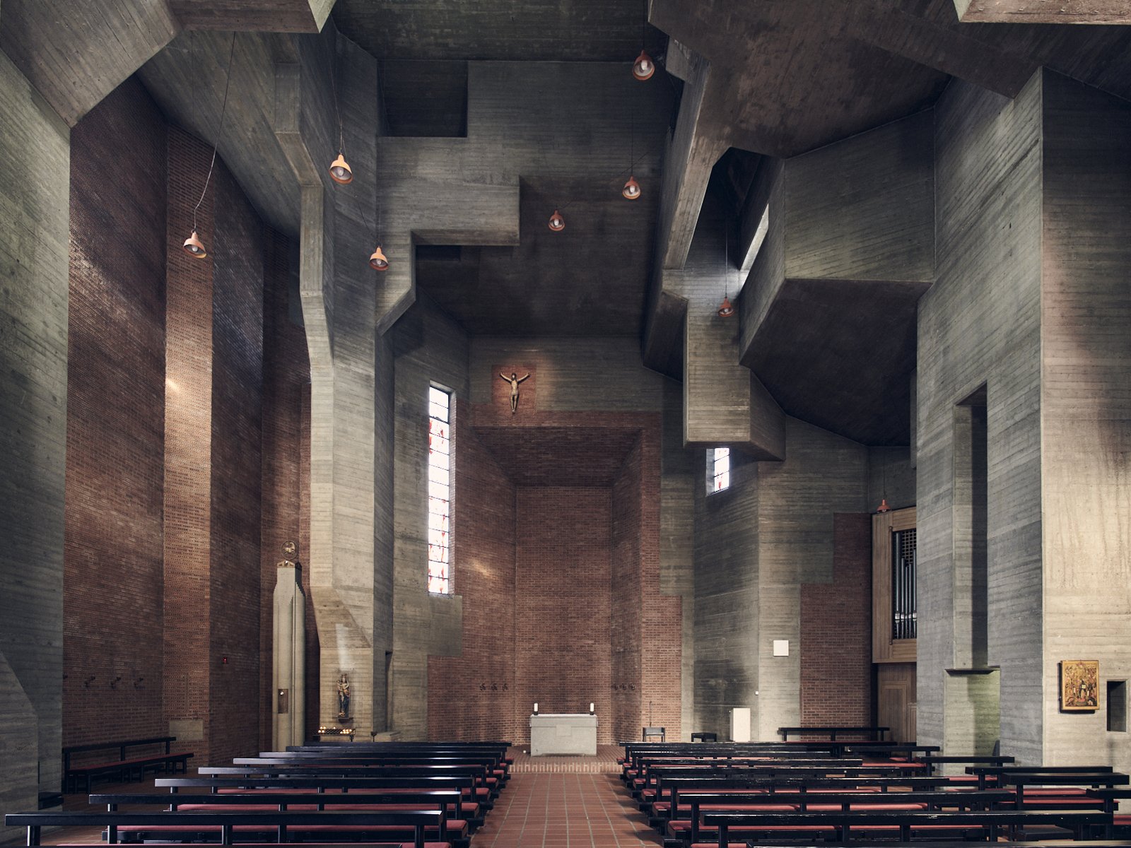 Christi Auferstehung Kirche - Cologne, Germany - Gottfried Böhm, 1968-1970