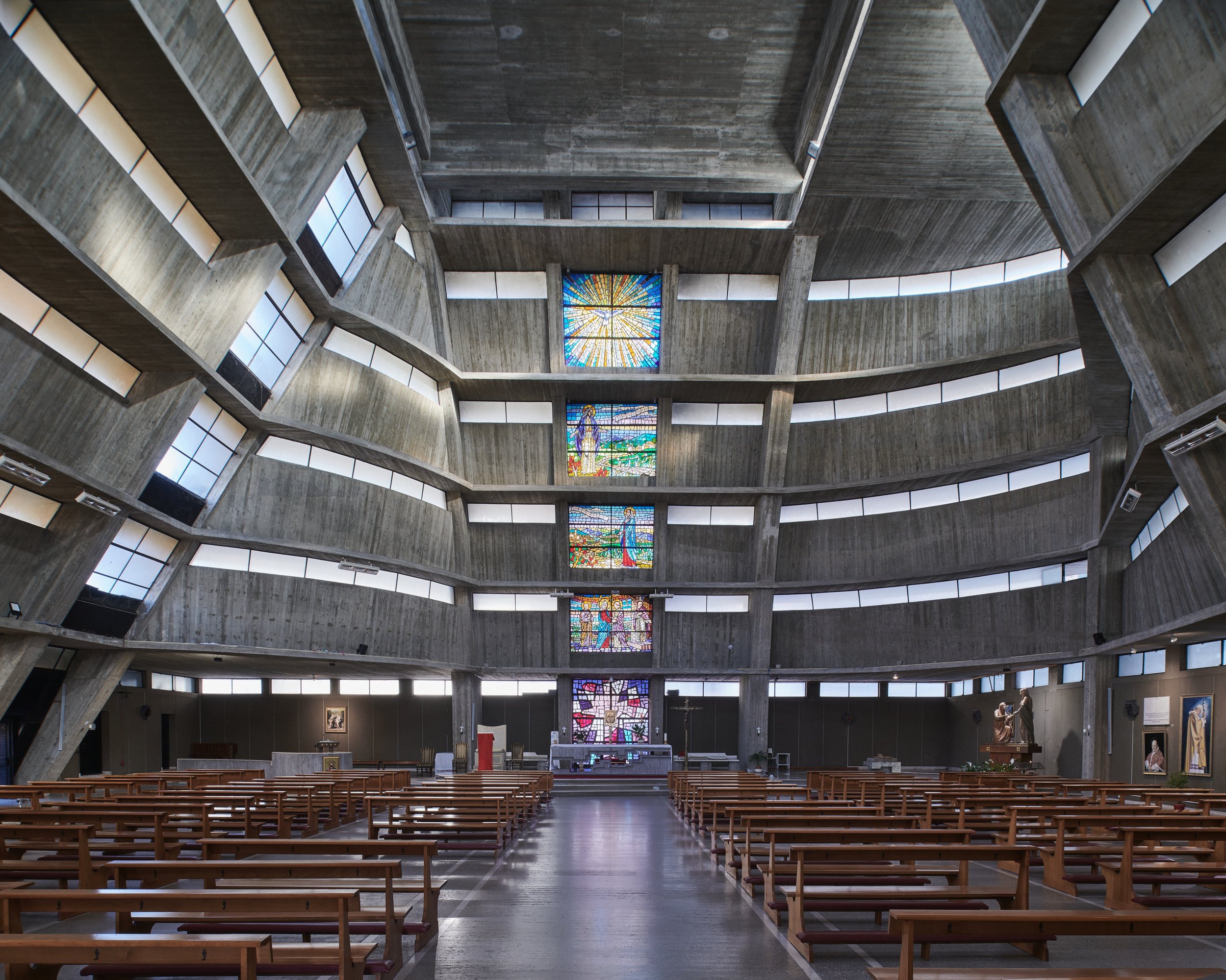 Chiesa di Santa Maria della Visitazione - Rome, Italy -  Saverio Busiri Vici, 1965-1971
