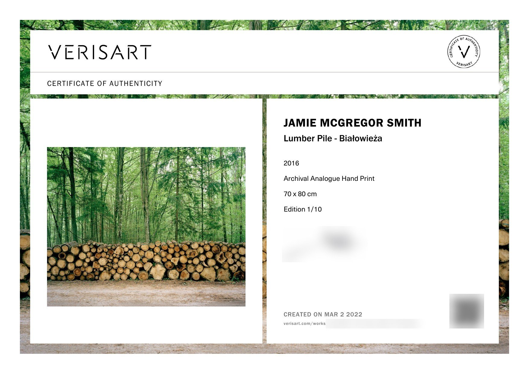 3 - Lumber Pile certificate - Jamie McGregor Smith.jpg