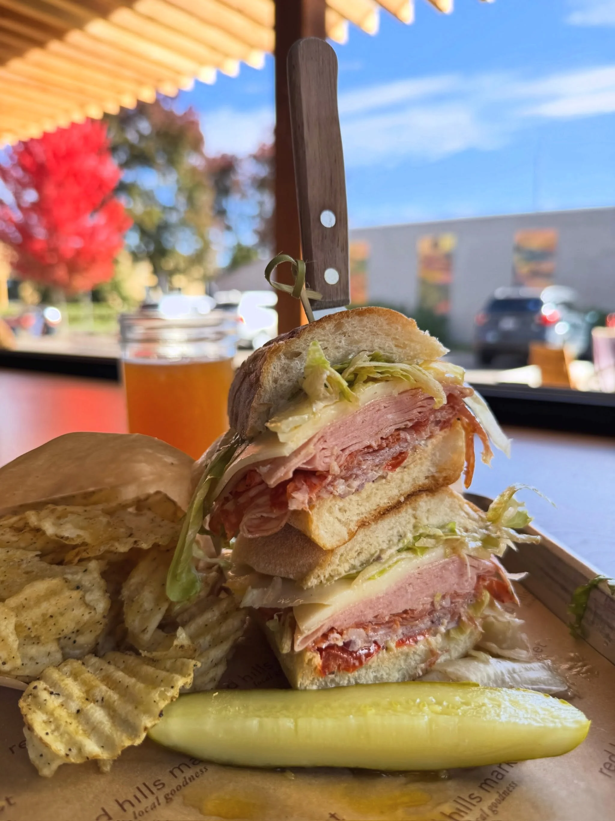 Blue skies &amp; the Dundee grinder!
#sandwich #dundee #grinder #willamettevalley #localgoodness