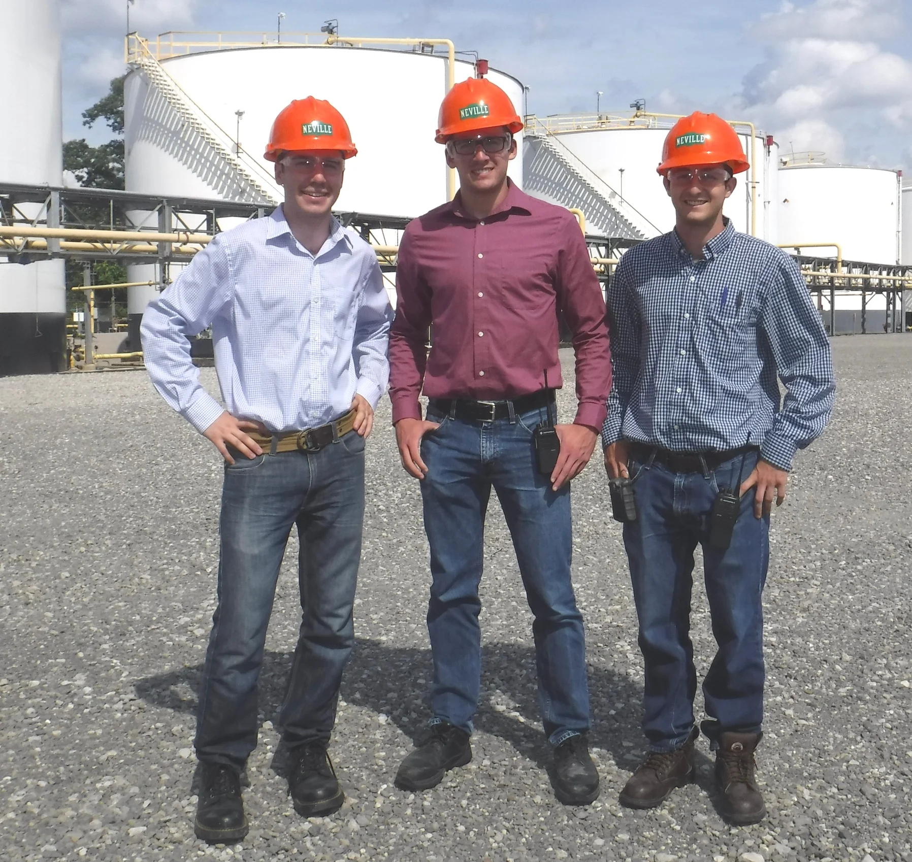 Jacob Pittner (l), Jake Flaherty (c), Aaron Guche (r)