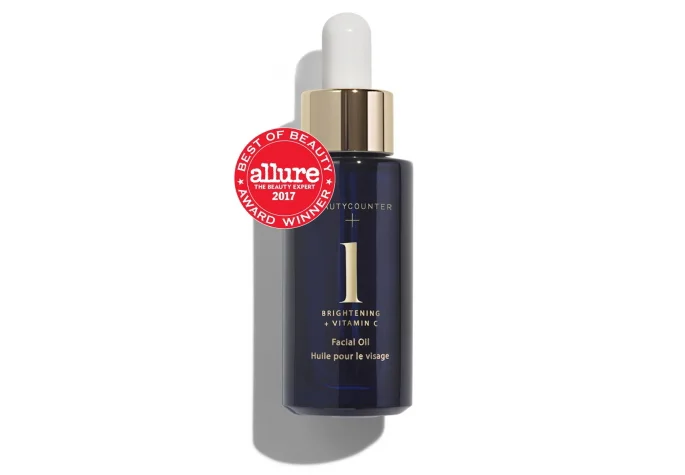 No. 1 Brightening Facial Oil Your daily radiance boost. This citrus-scented facial oil quickly absorbs and penetrates to awaken and replenish skin. Lightweight and silky smooth, it features a proprietary blend of seven natural oils.