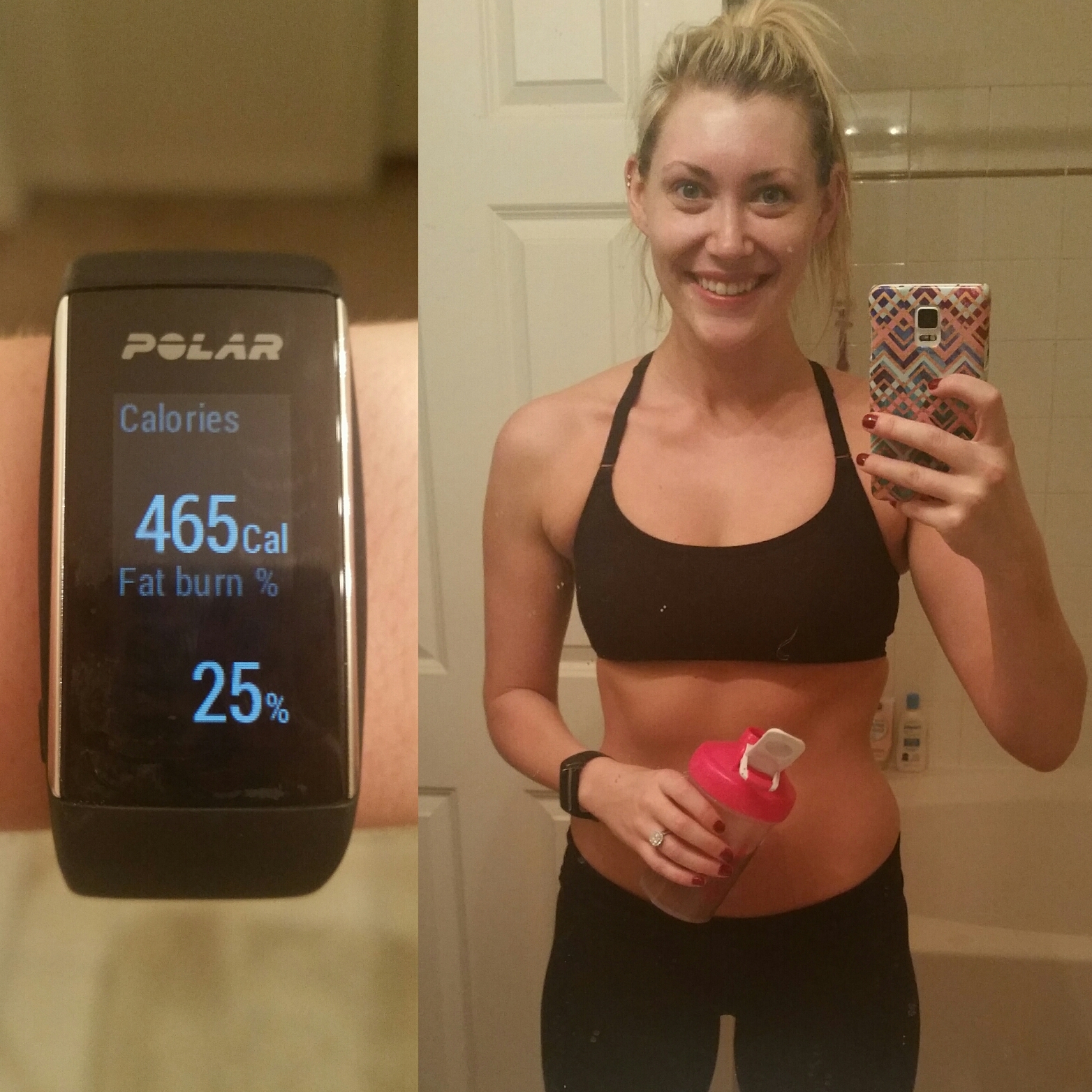 Monday's workout