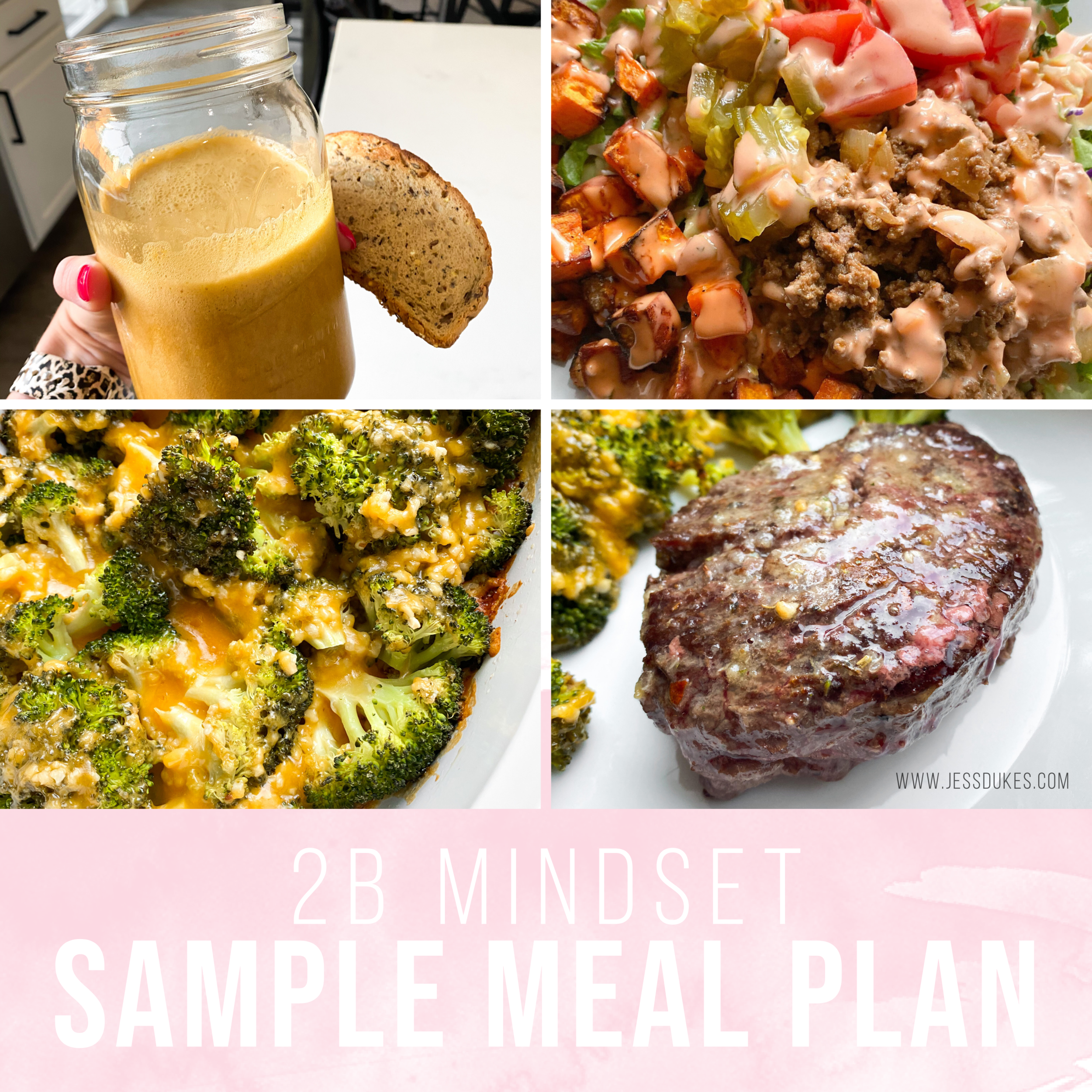 2B MINDSET SAMPLE MEAL PLAN