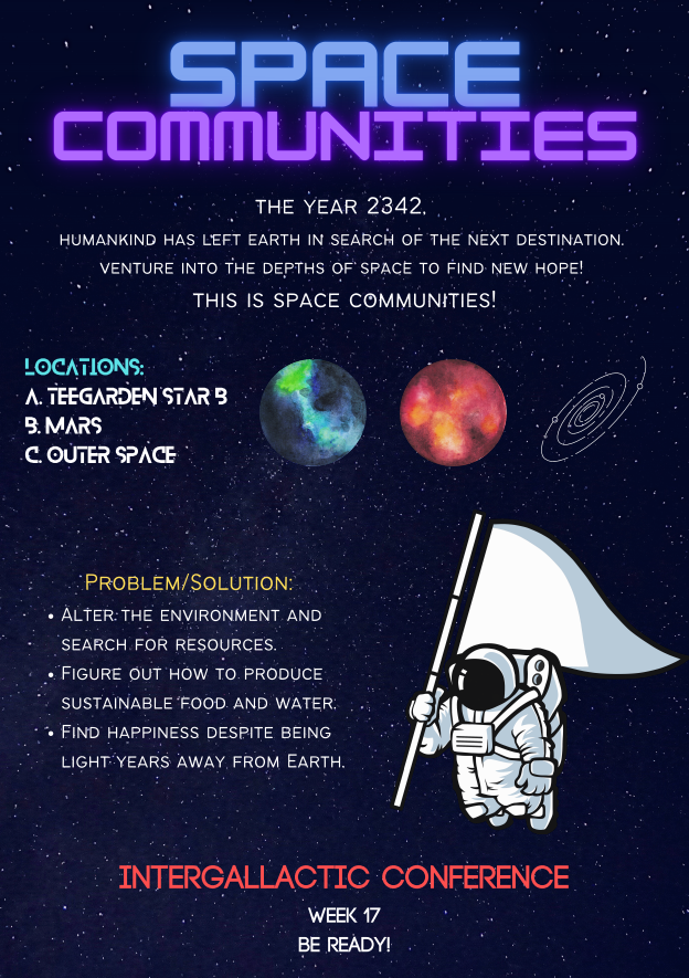 Space Communities 2021 - Grade 3 Project
