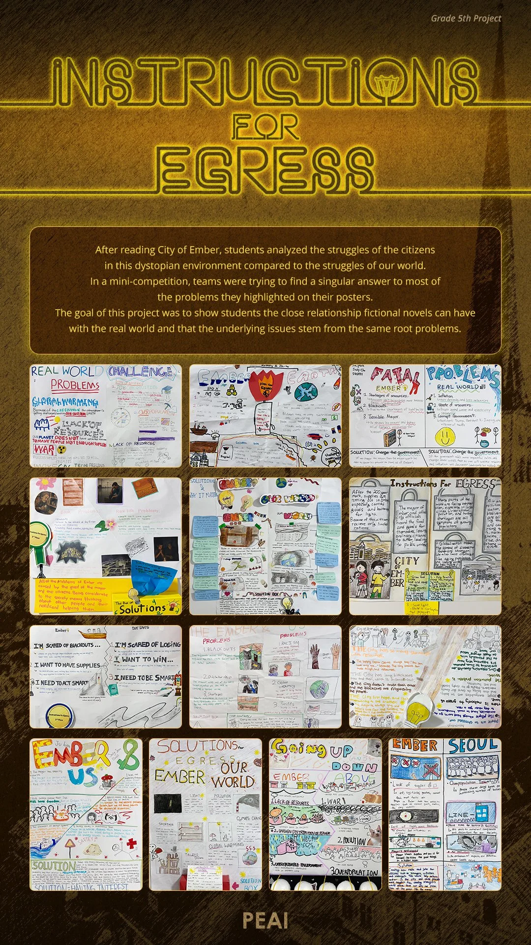 Grade 5 - Instructions for Egress