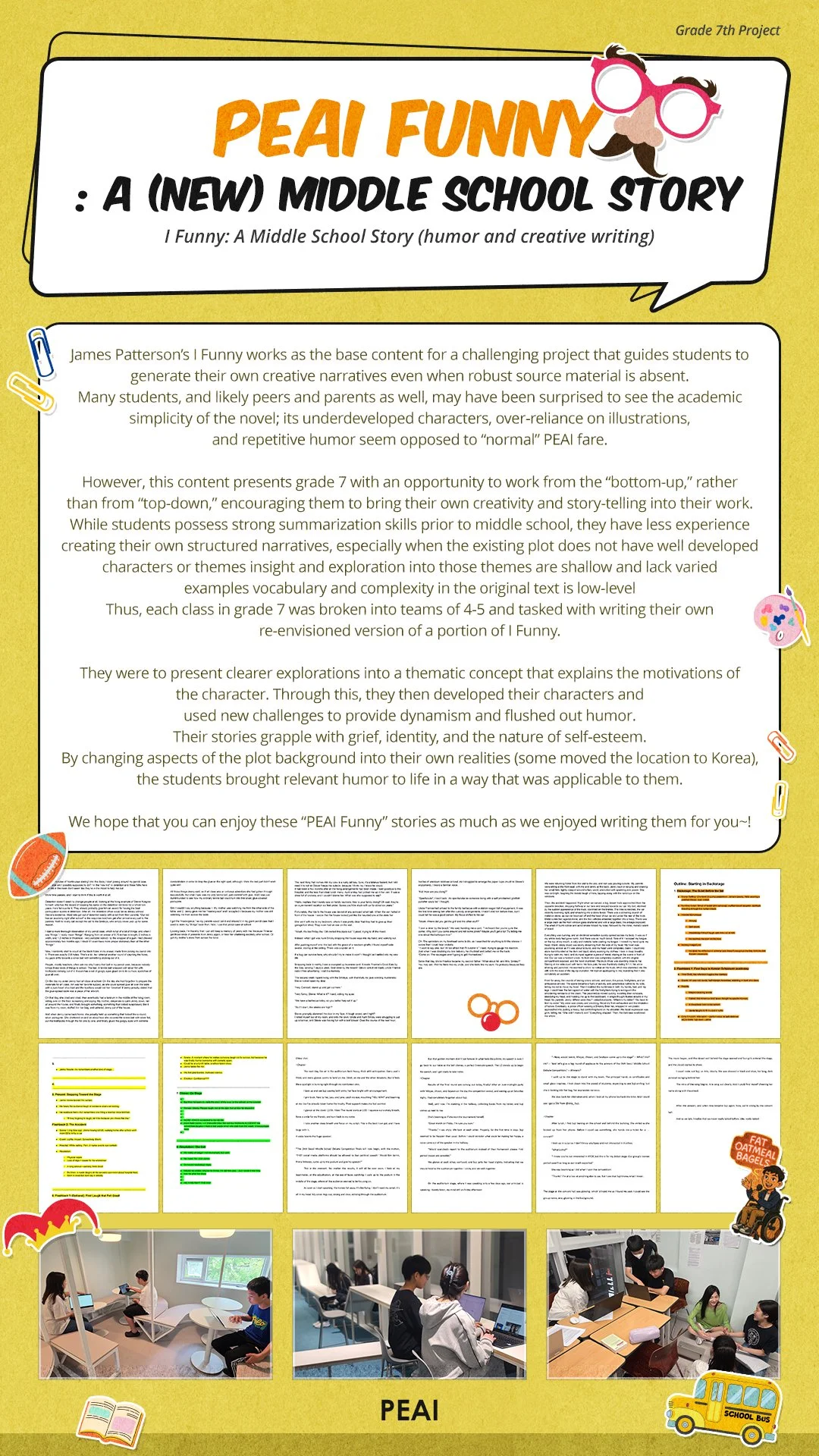 Grade 7 - PEAI Funny : A (NEW) Middle School Story