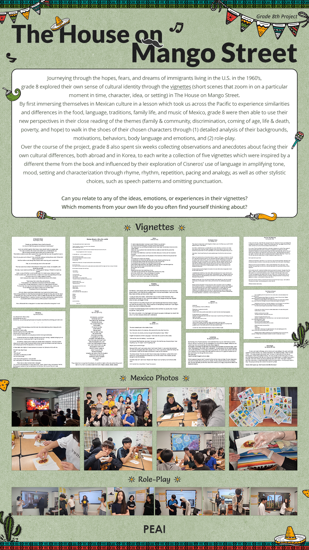 Grade 8 - The House on Mango Street