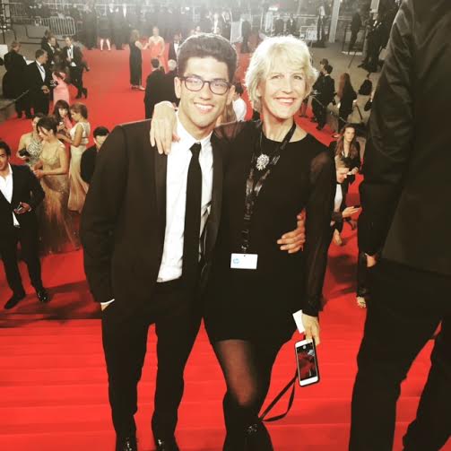 My director and co-writer, KT Curran, and I at the premiere of Korean Thriller, "Office'.