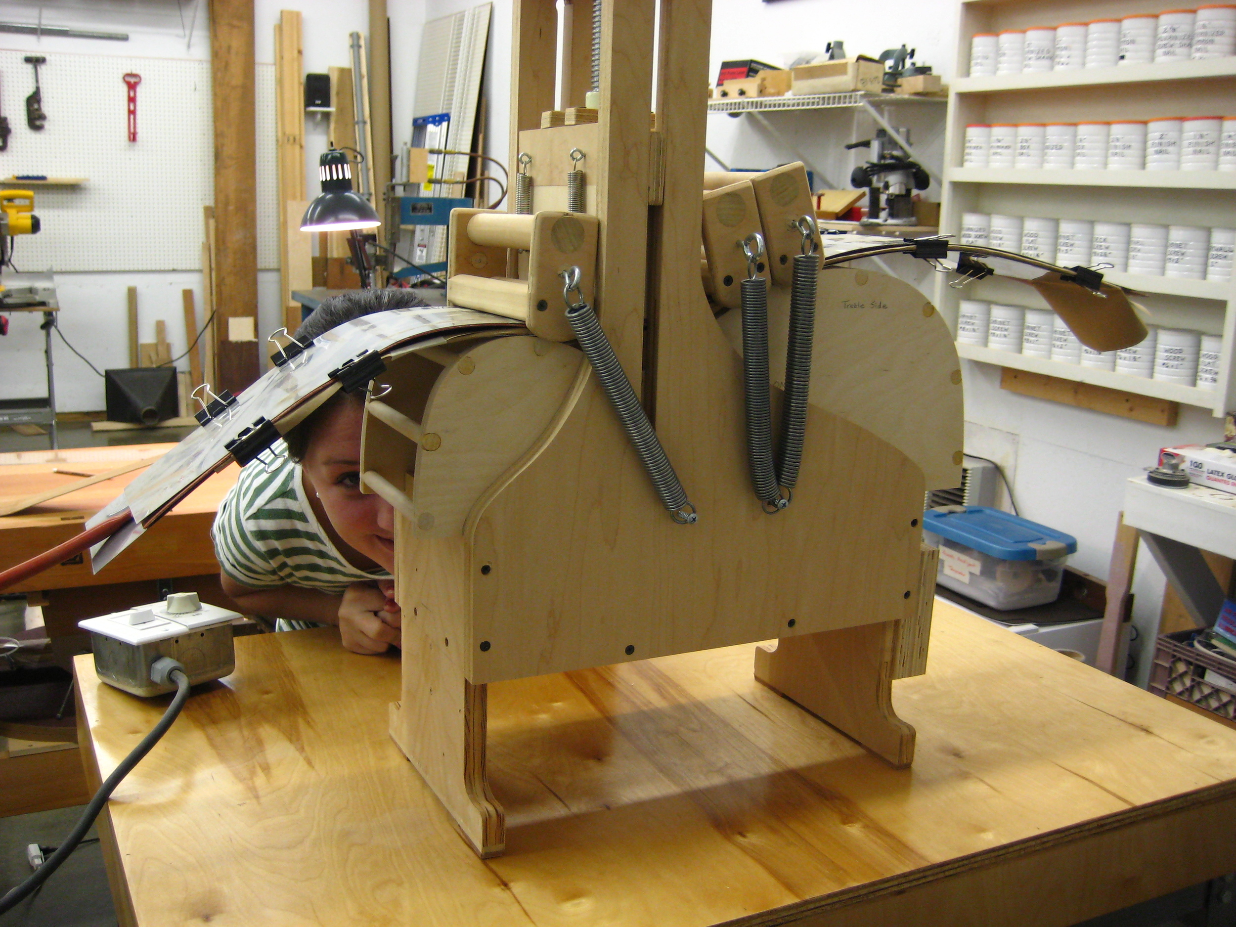  Lauren with side bending jig 