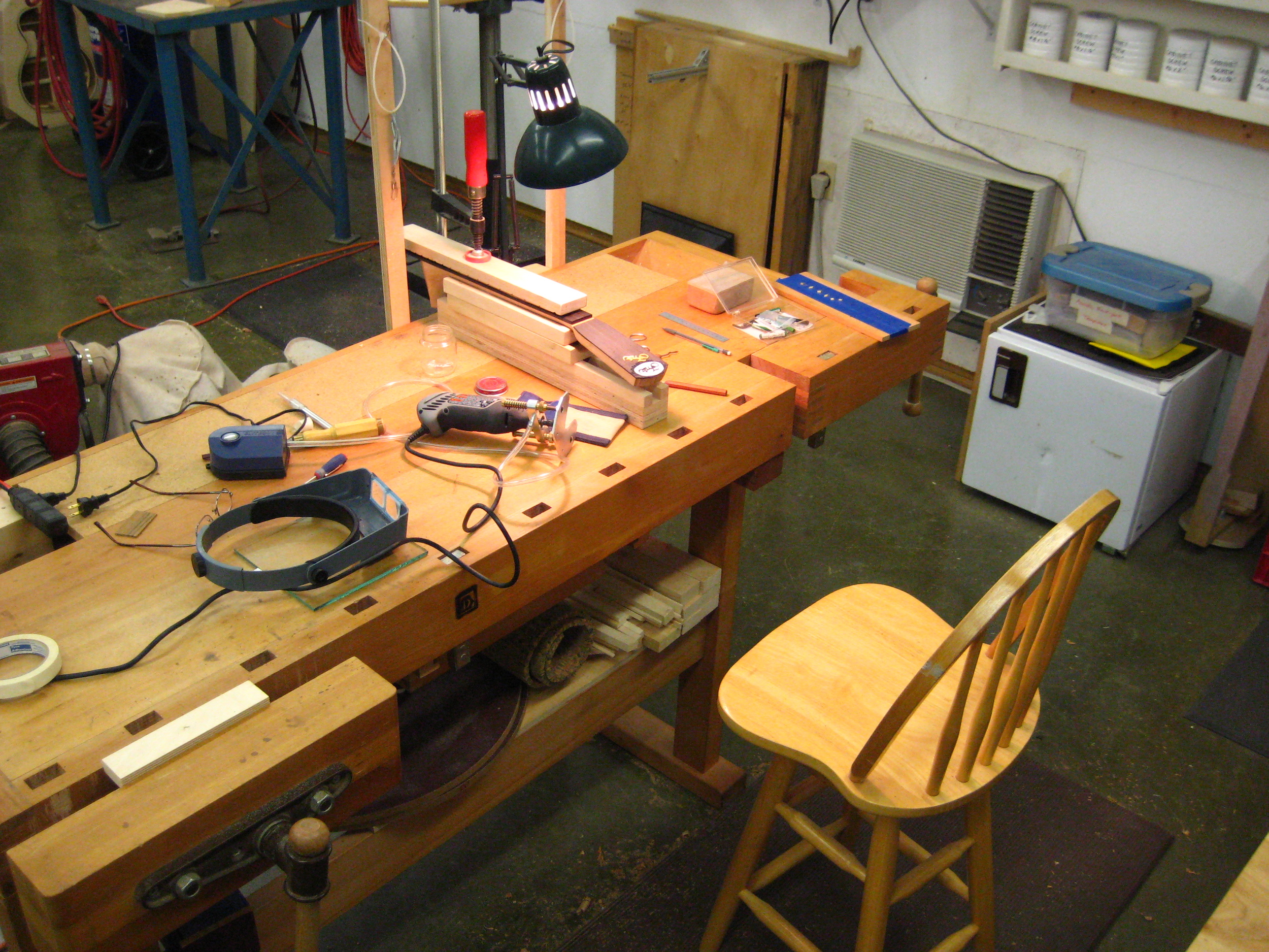  Headstock inlay setup 