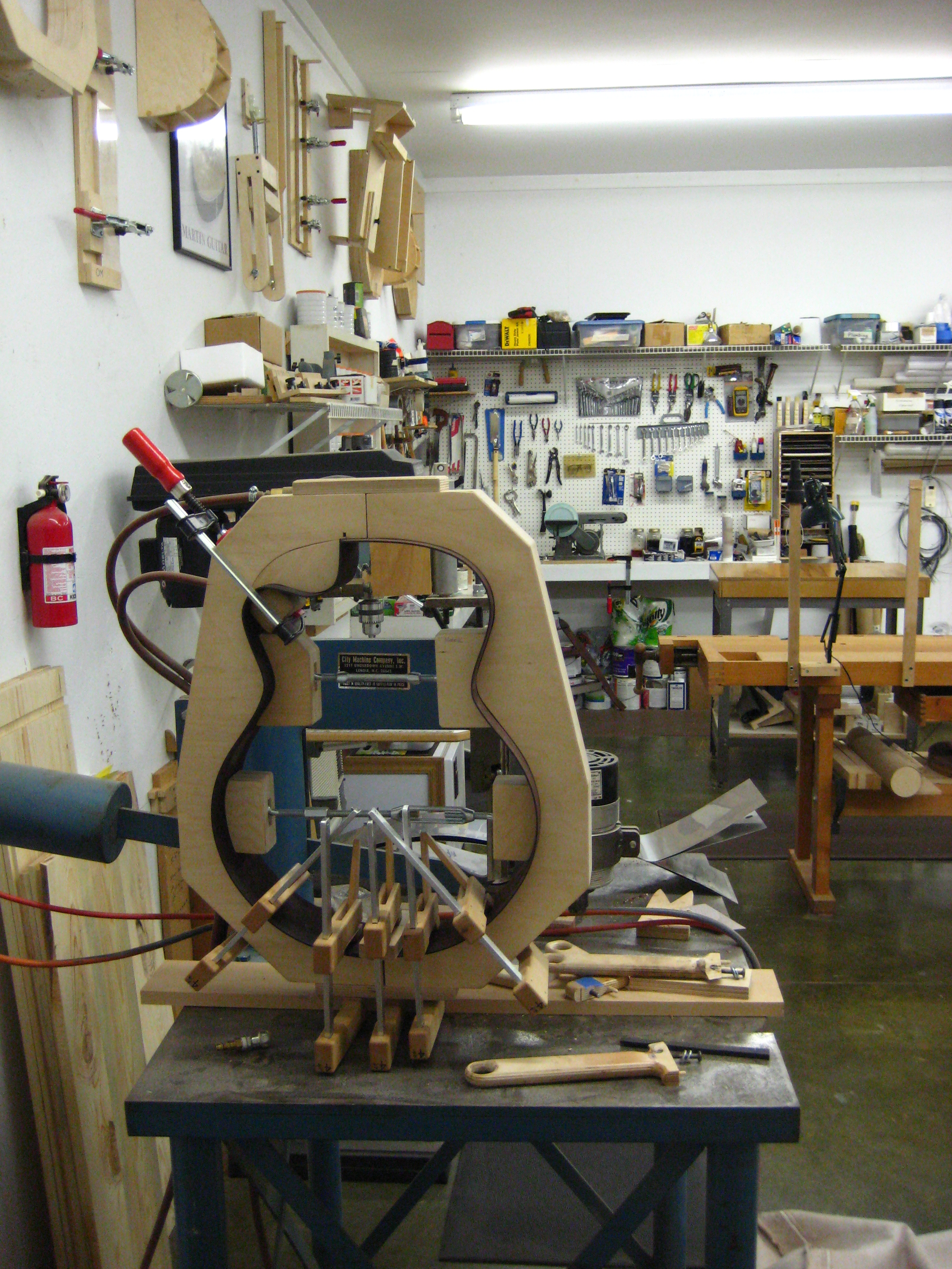  Sides clamped into their mold 