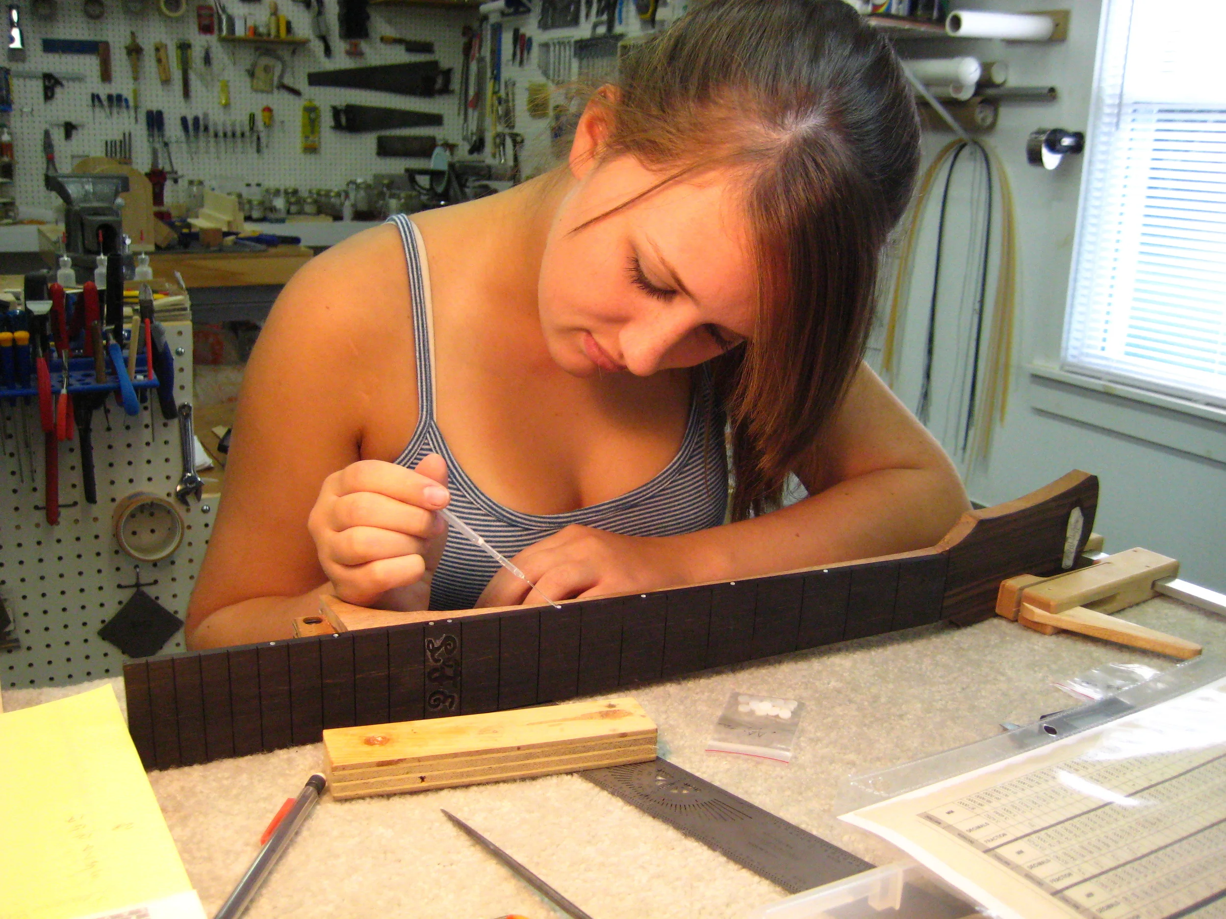  Lauren installs side markers 