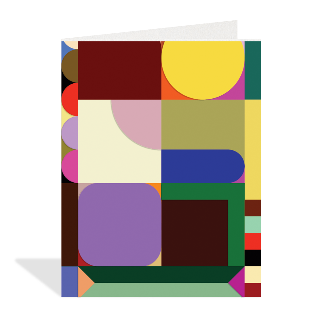 Mustard Colour Block Card