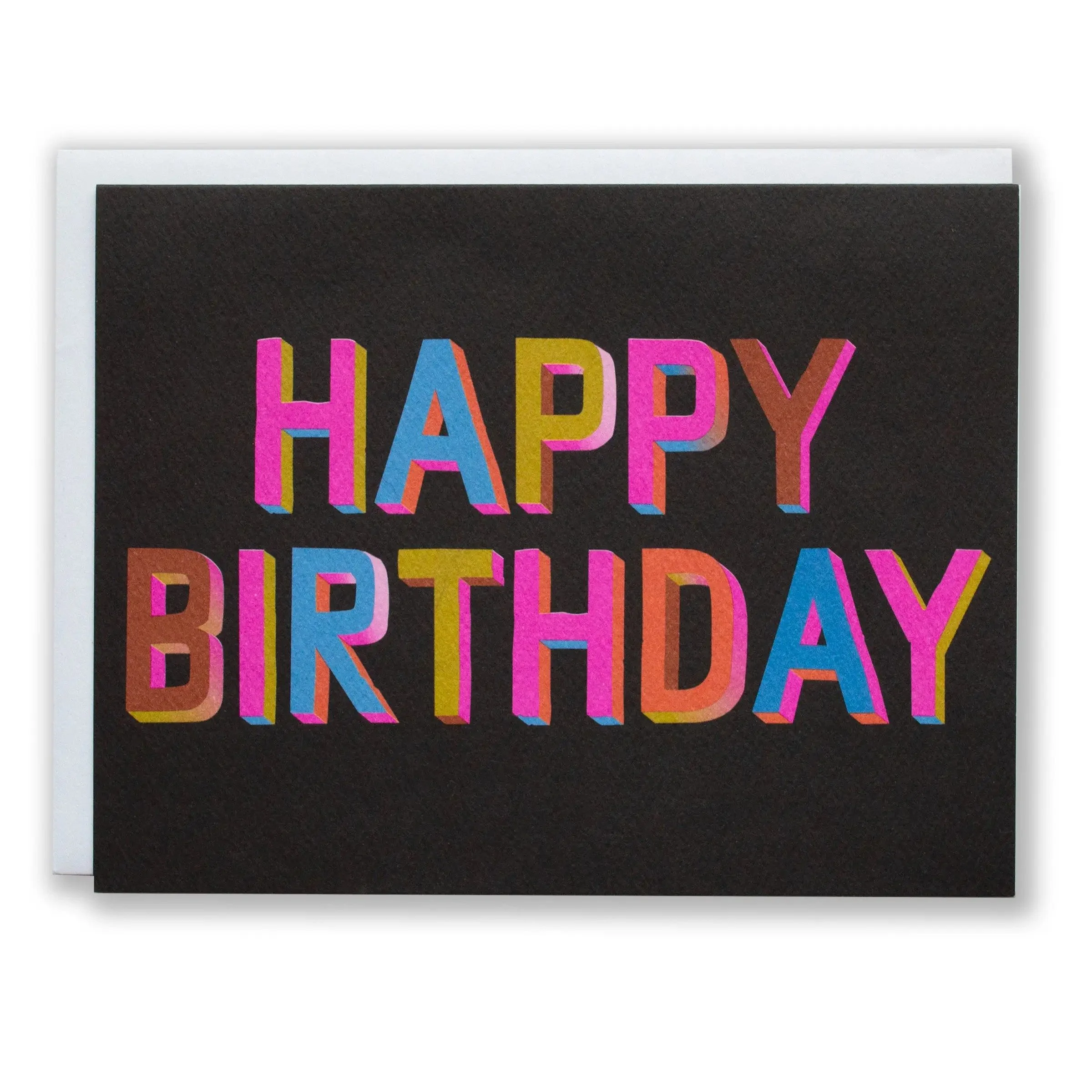 Happy Birthday 3D Brights Card