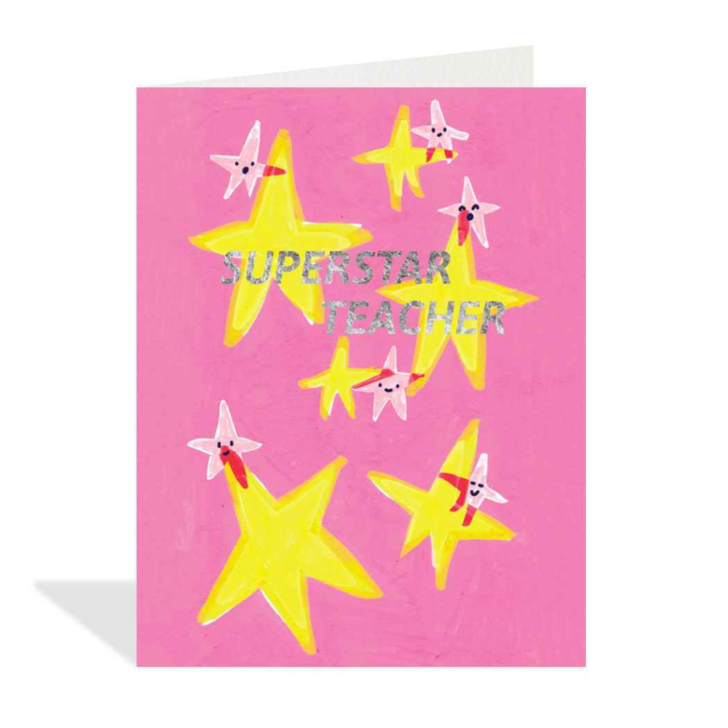 Superstar Teacher Card