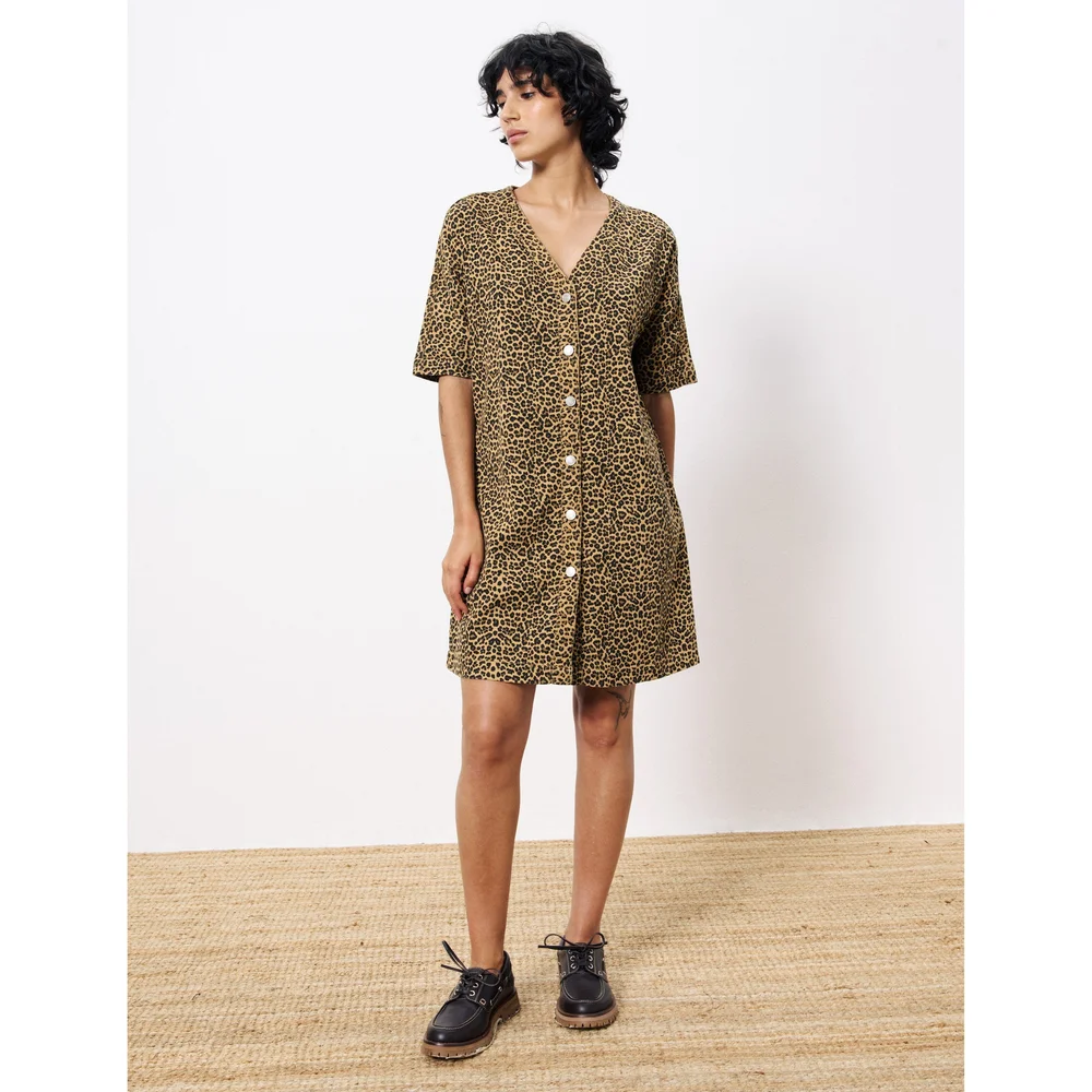 white christmas dresses Linda Denim Dress – SEROYA main image 0