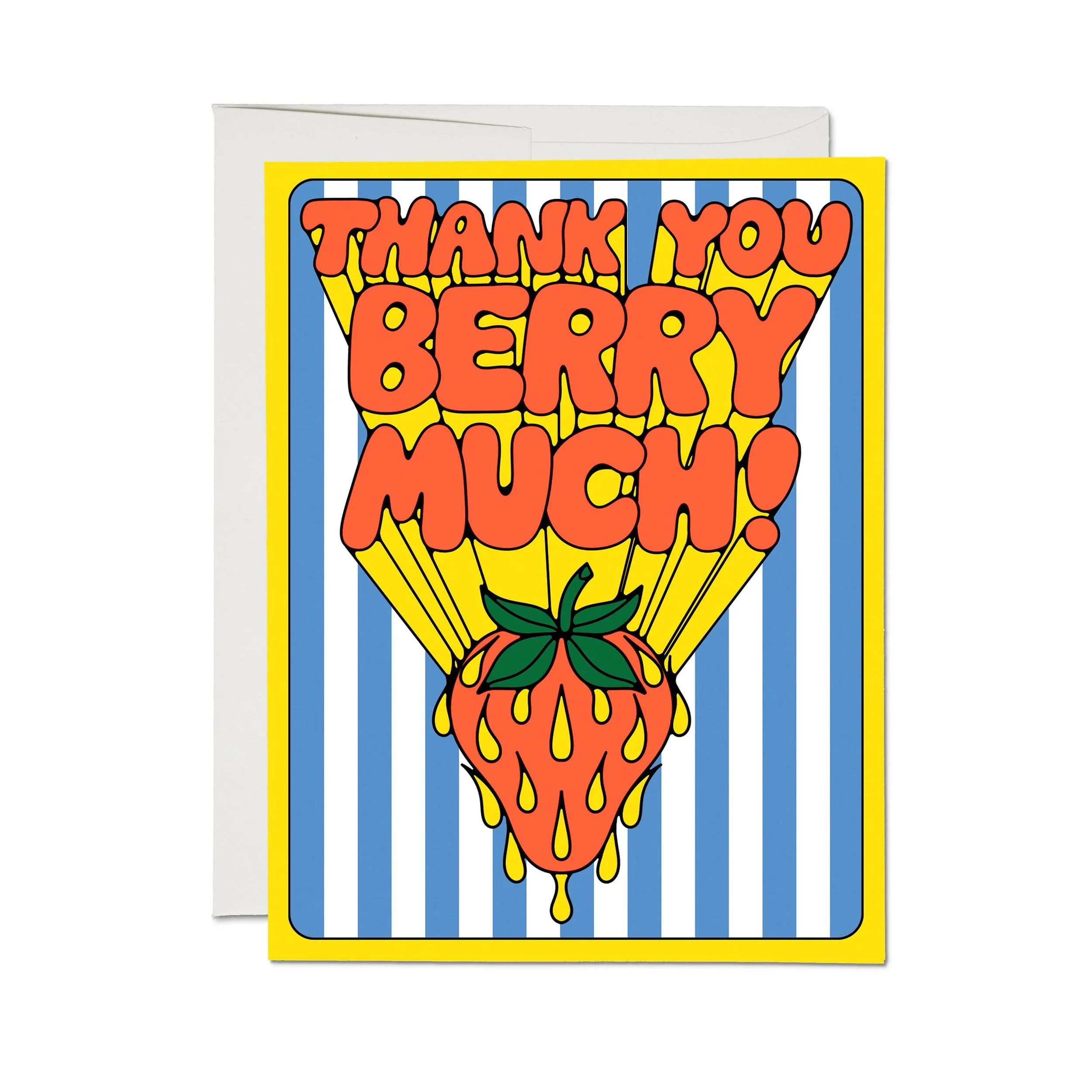 So Many Strawberries Thank You Card