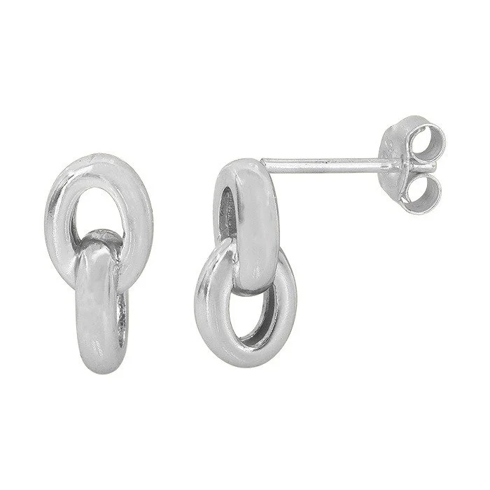 Sterling Silver Double Loop Earrings
