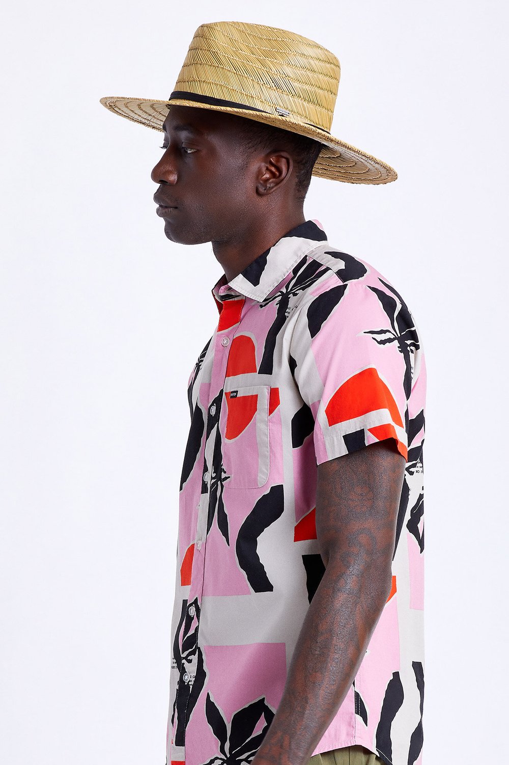 BRIXTON- Cohen Straw Cowboy Hat — The Beau & Bauble display picture 1