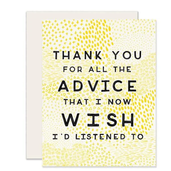 Advice Fathers's Day Card