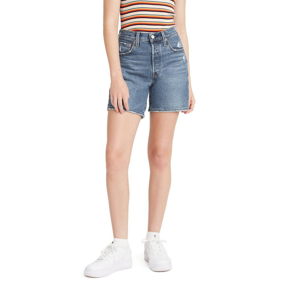 Levi's - 501 Mid Thigh Short SALSA MIDDLE — The Beau & Bauble