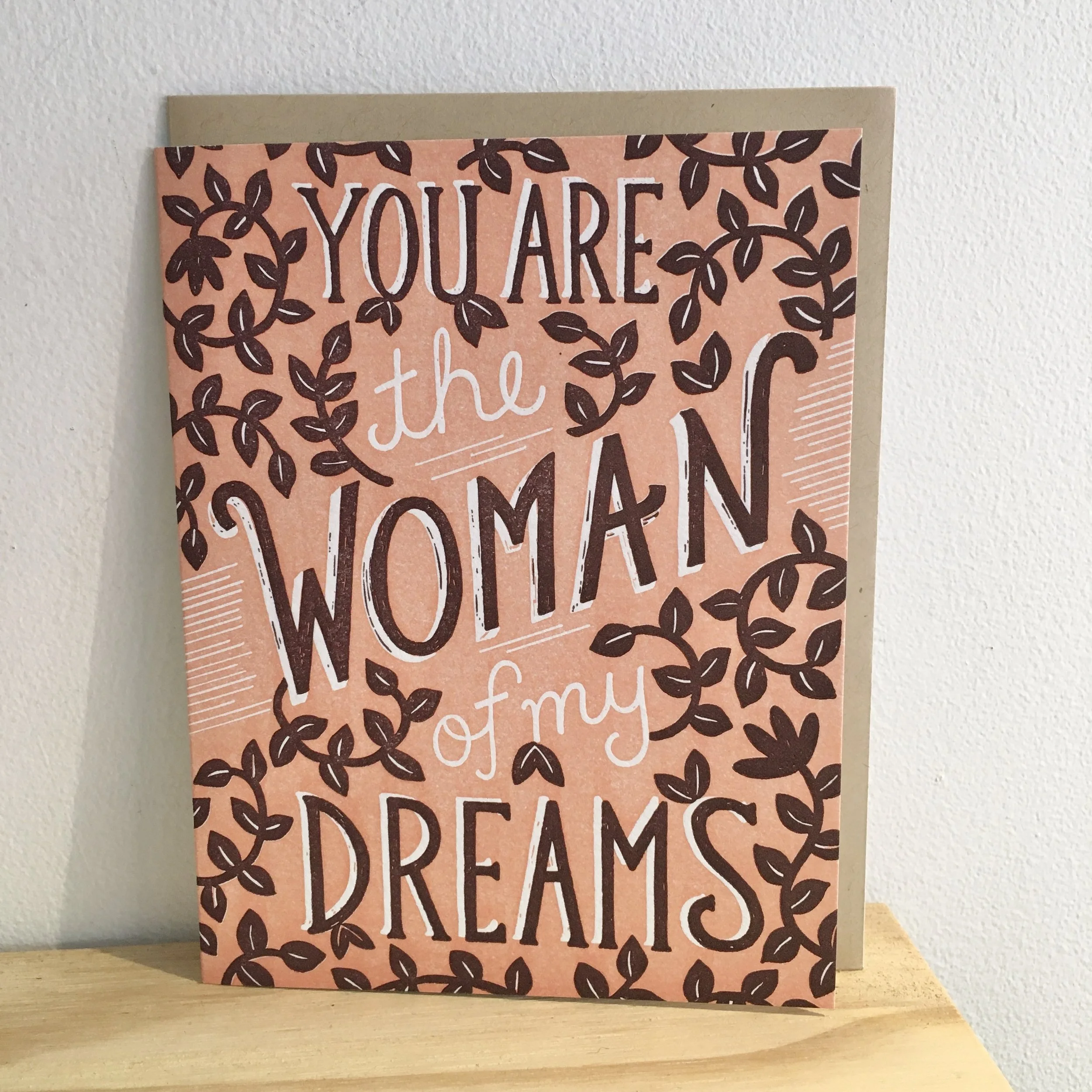 Woman Of My Dreams Card