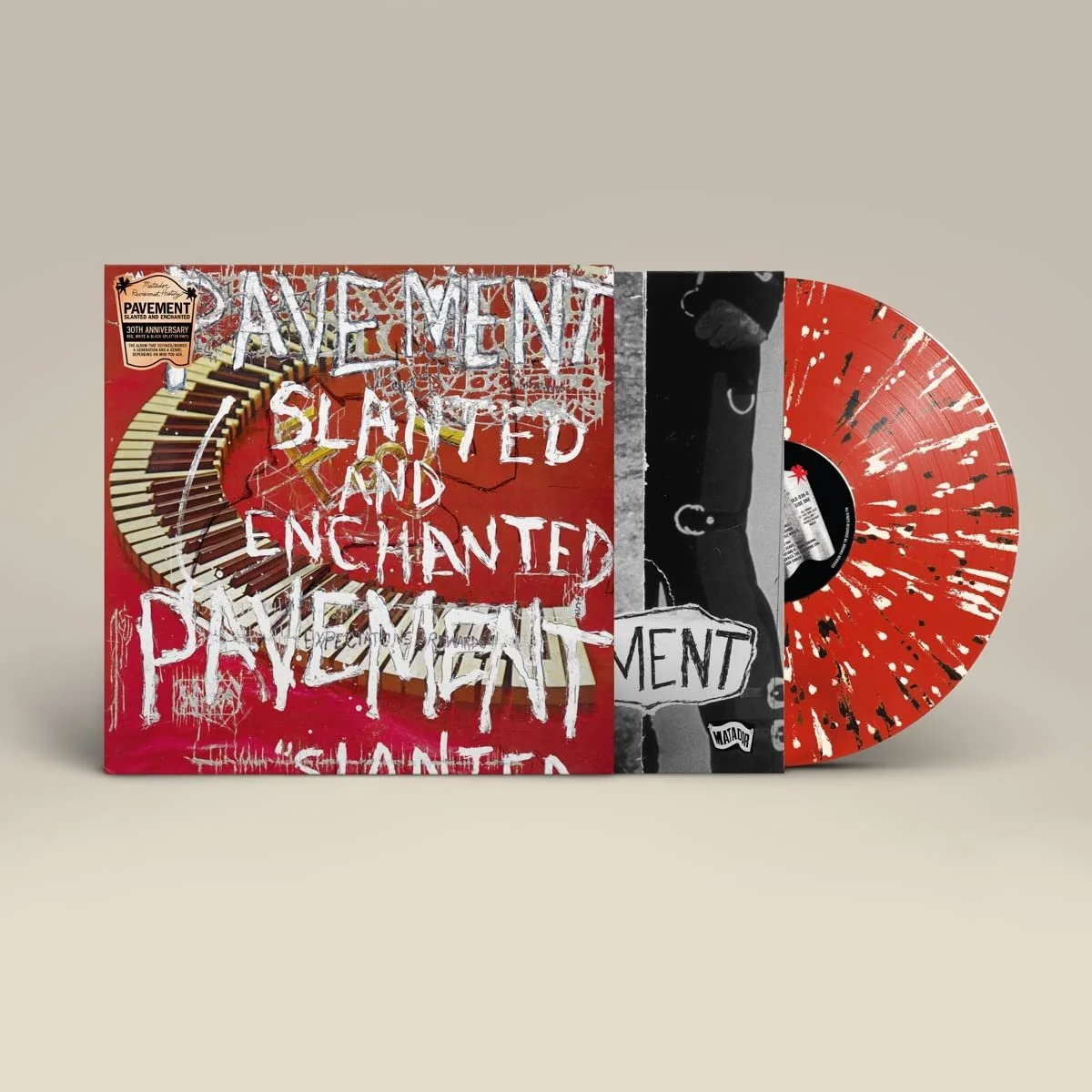 Pavement - Slanted & Enchanted - Red & White Splatter LP