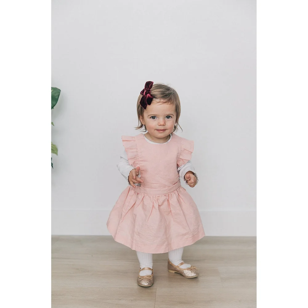 Beba Bean- Linen Pinafore Dress The Beau & Bauble Beba Bean- Linen Pinafore Dress The Beau & Bauble