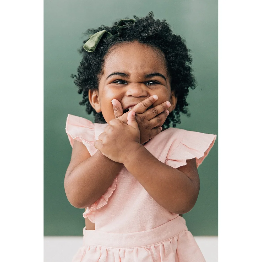 Beba Bean- Linen Pinafore Dress The Beau & Bauble Beba Bean- Linen Pinafore Dress The Beau & Bauble