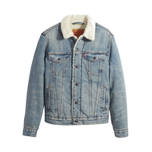 Levi's Mid Wash Denim Sherpa Trucker — The Beau Bauble