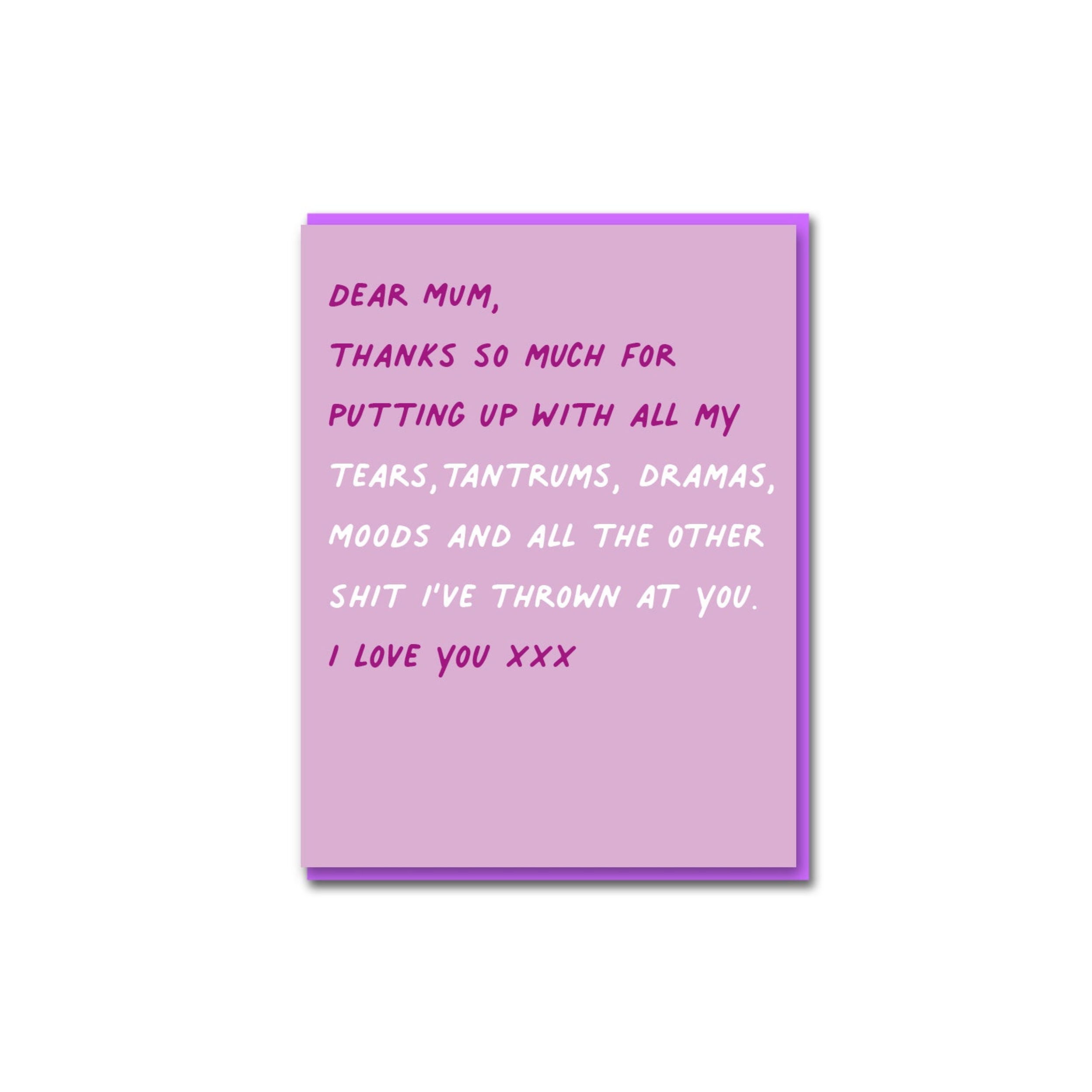 Tantrums, Drama Mum Card