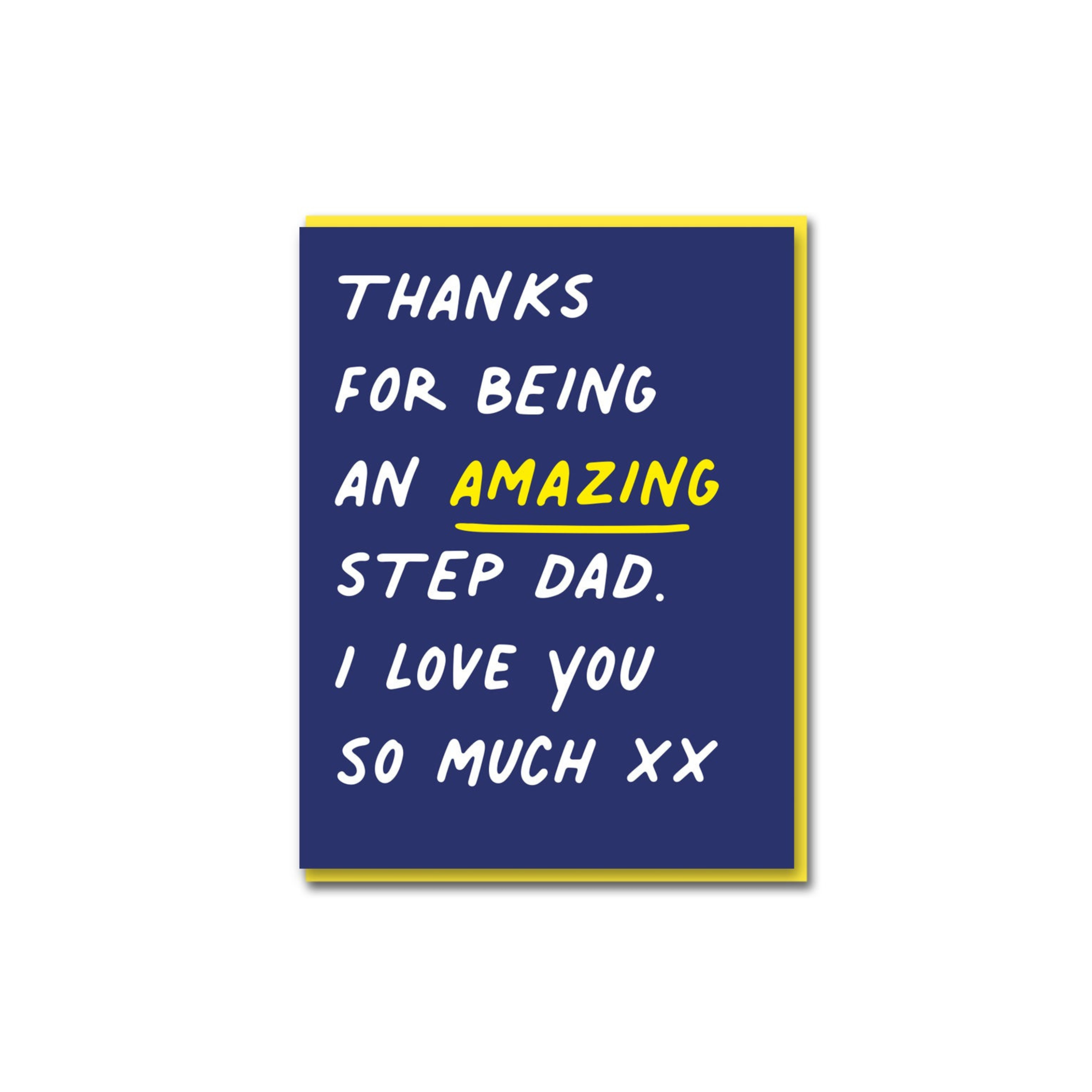 Amazing Step Dad Card