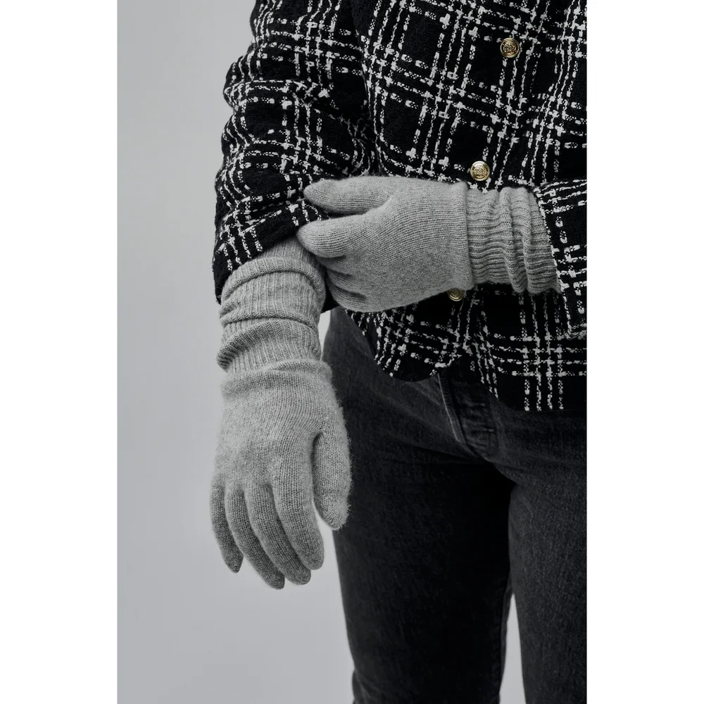 Fraas- Melange Fingerless Gloves — The Beau & Bauble display picture 2