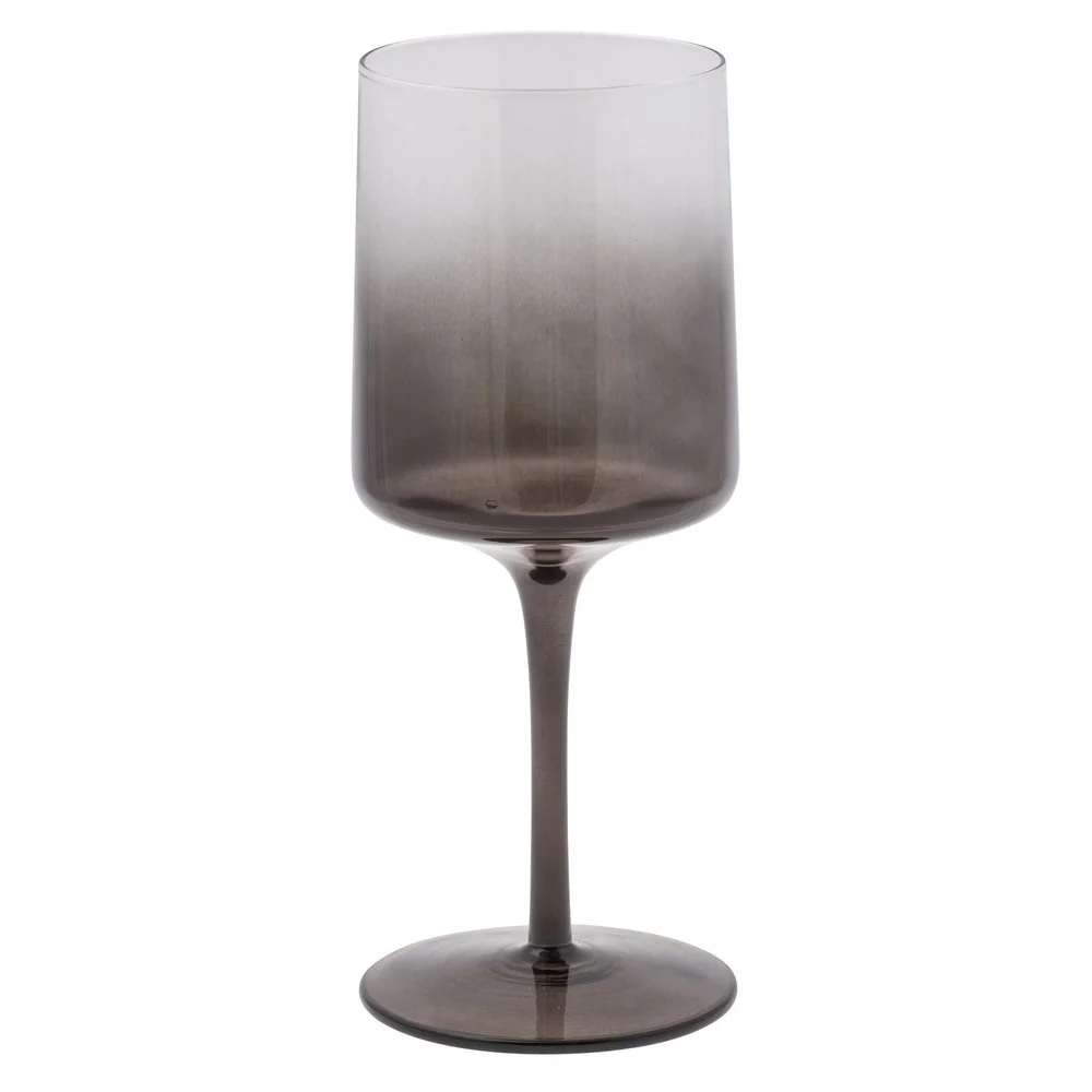 Mid Century Ombre Grey Wine Glass  The Beau & Bauble