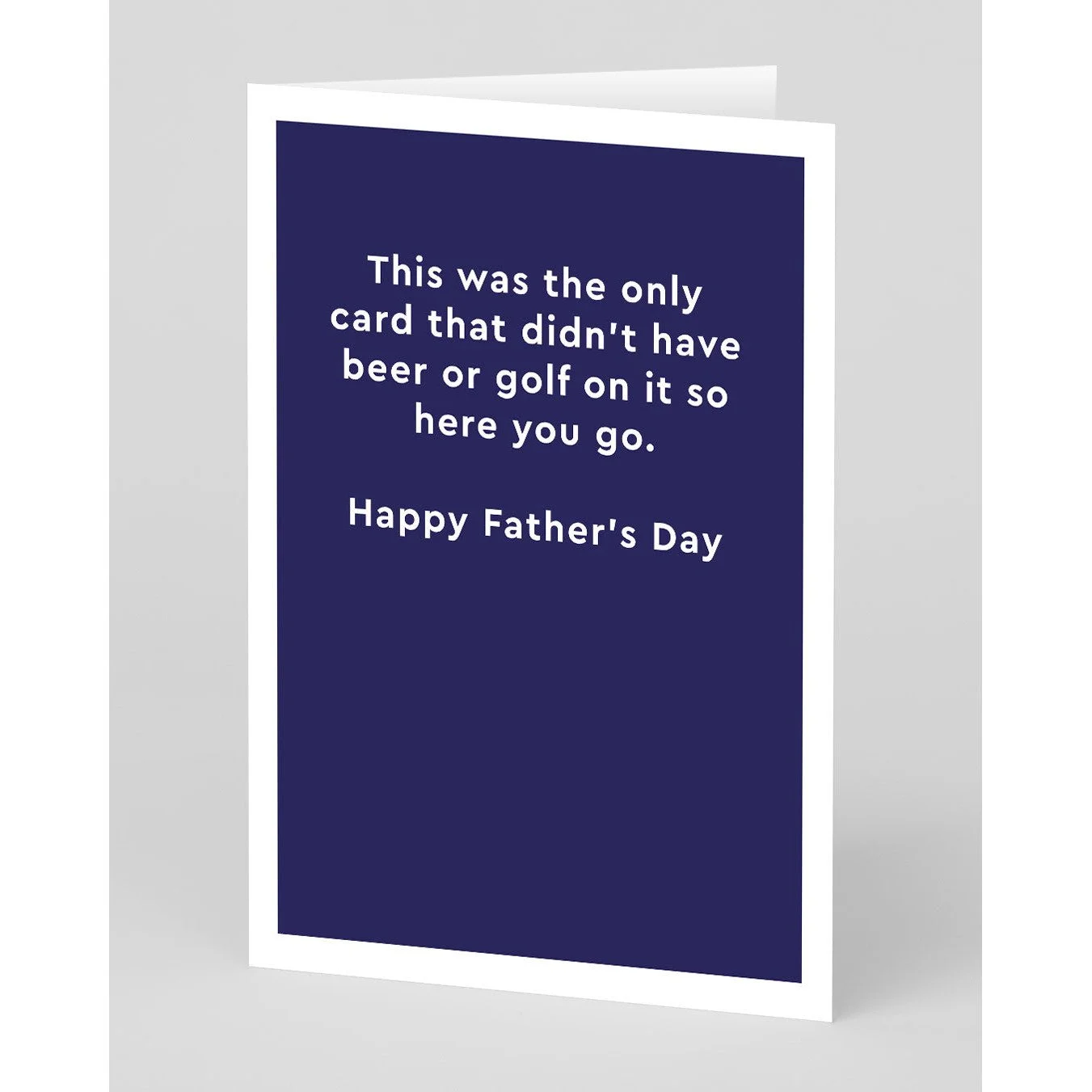 No Beer or Golf Card