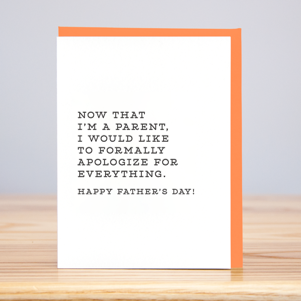 Formally Apologize Father's Day