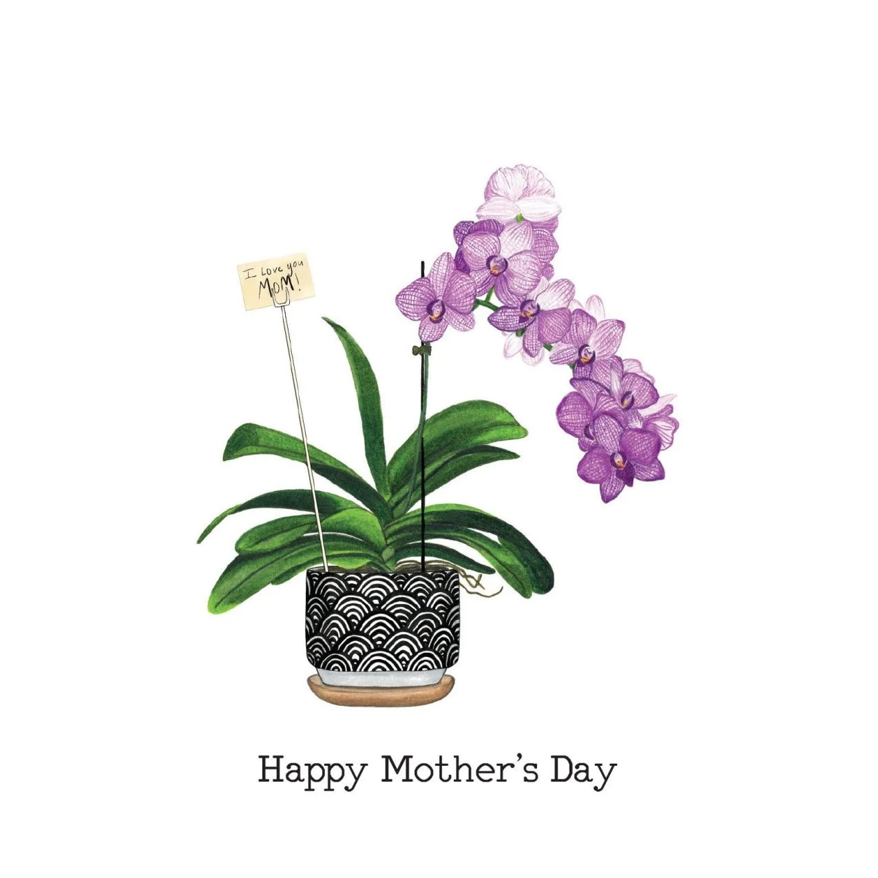 Orchids Mother's Day Card