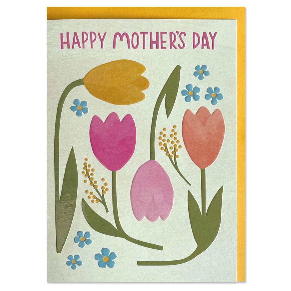 Colourful Tulips Mother's Day Card