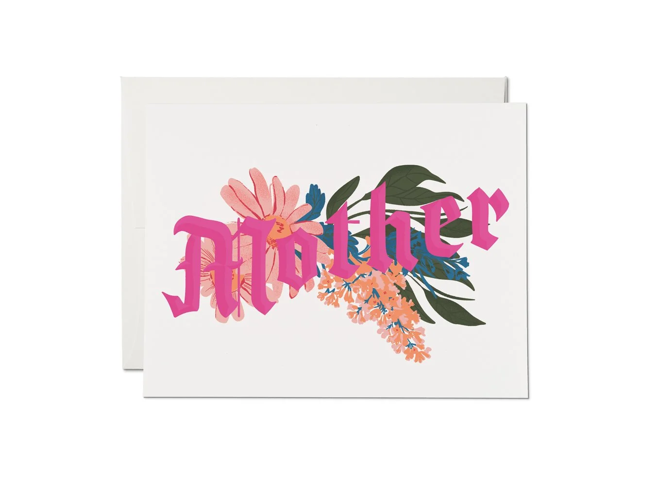 Floral Calligraphy Mother's Day Card