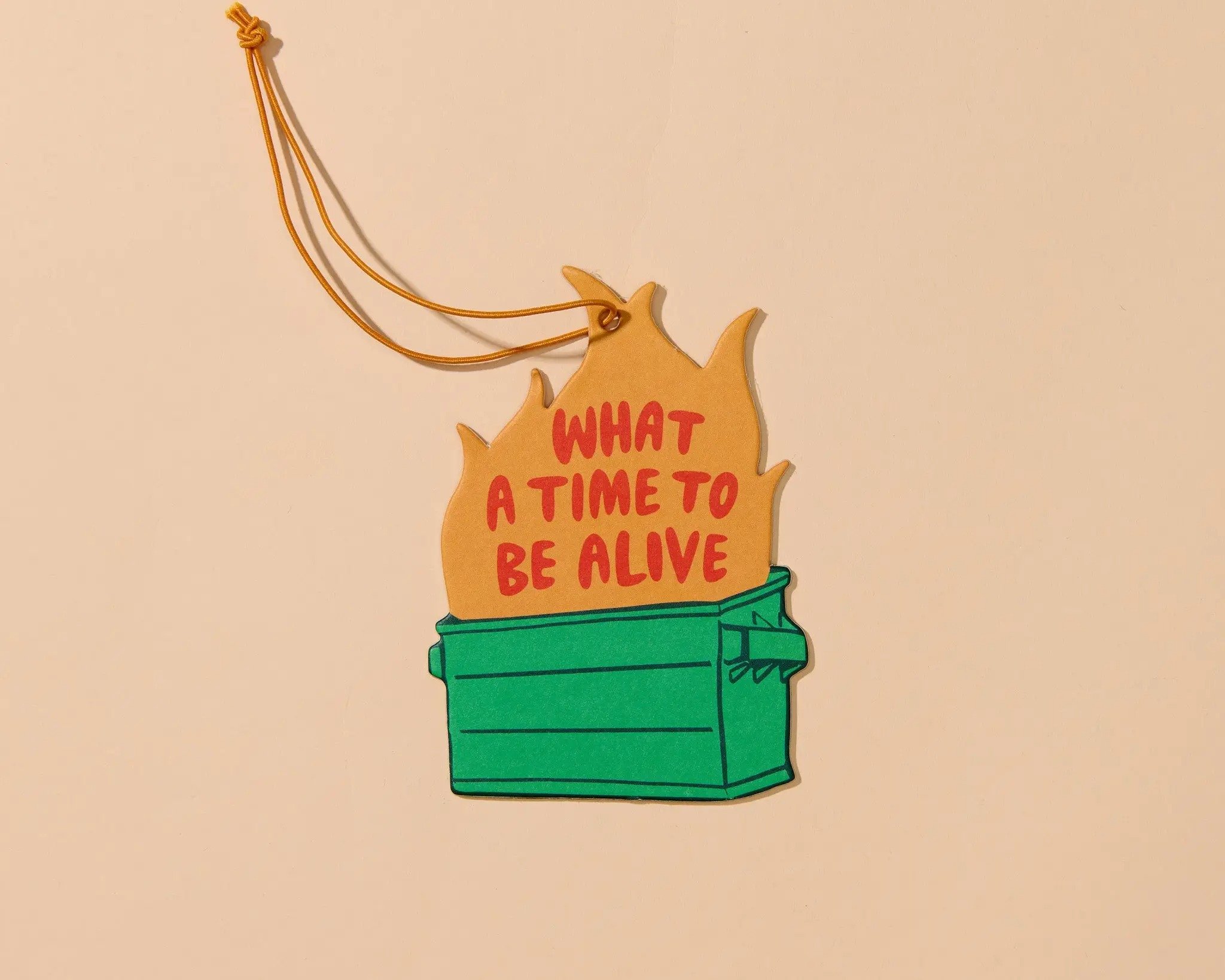 And Here We Are - Dumpster Fire Air Freshener