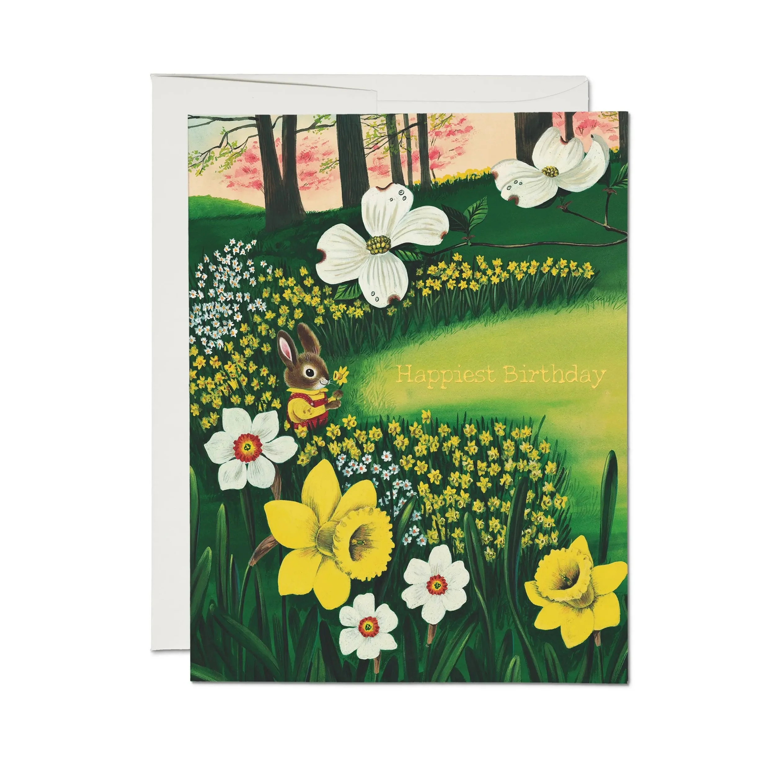 Bunny and Daffodils Card