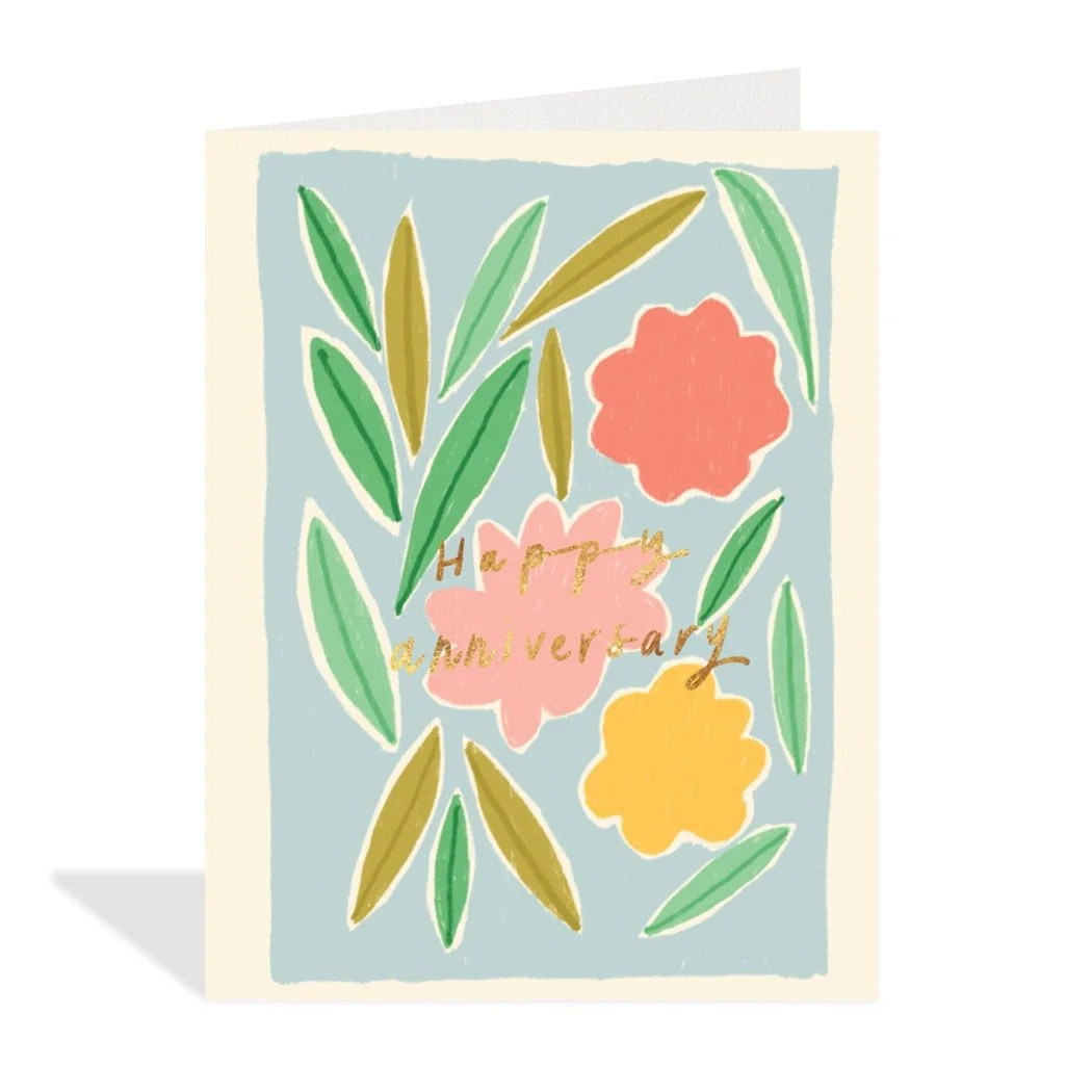 Floral Anniversary Card