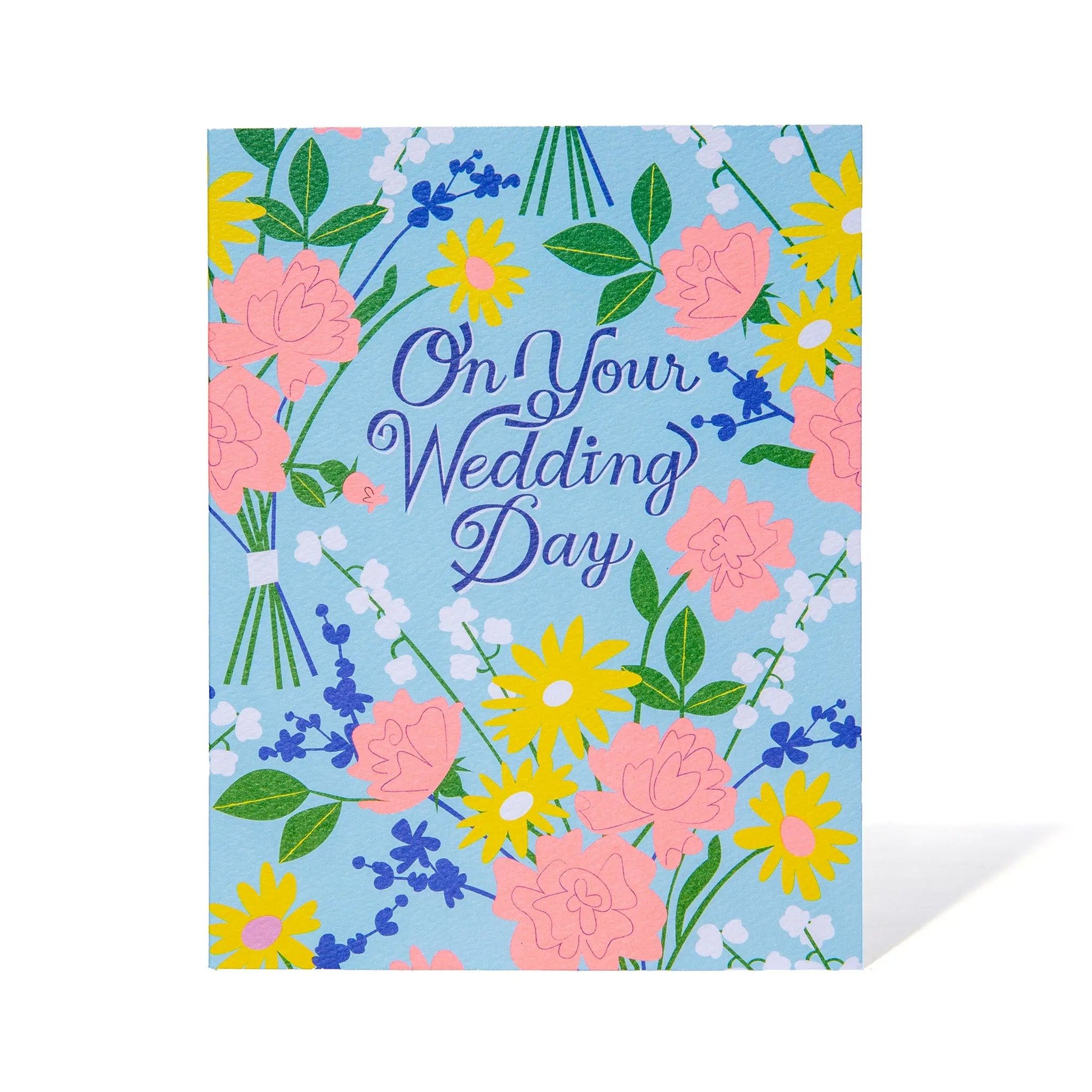 On Your Wedding day Floral Card