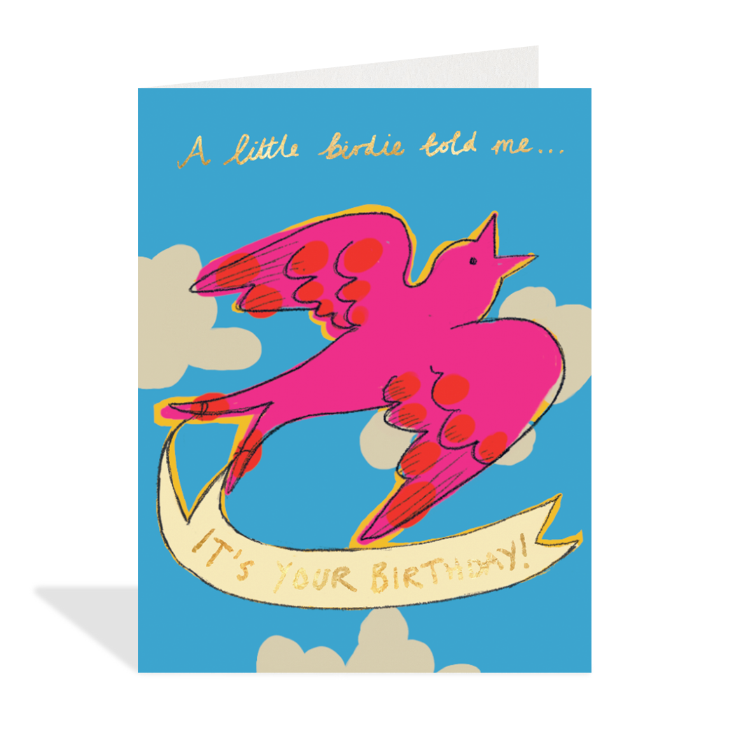 Little Birdie Birthday Card