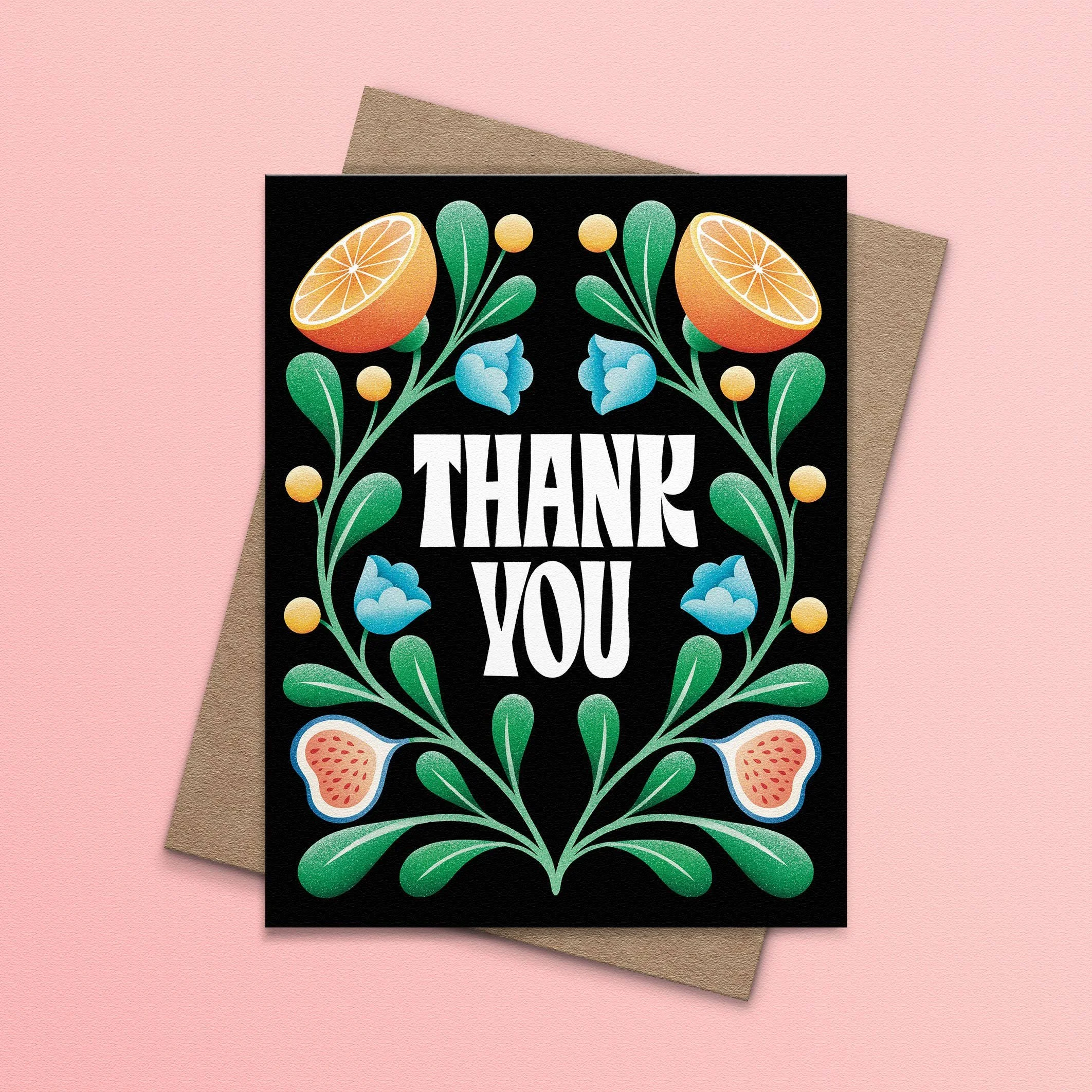 Thank You Oranges Greeting Card