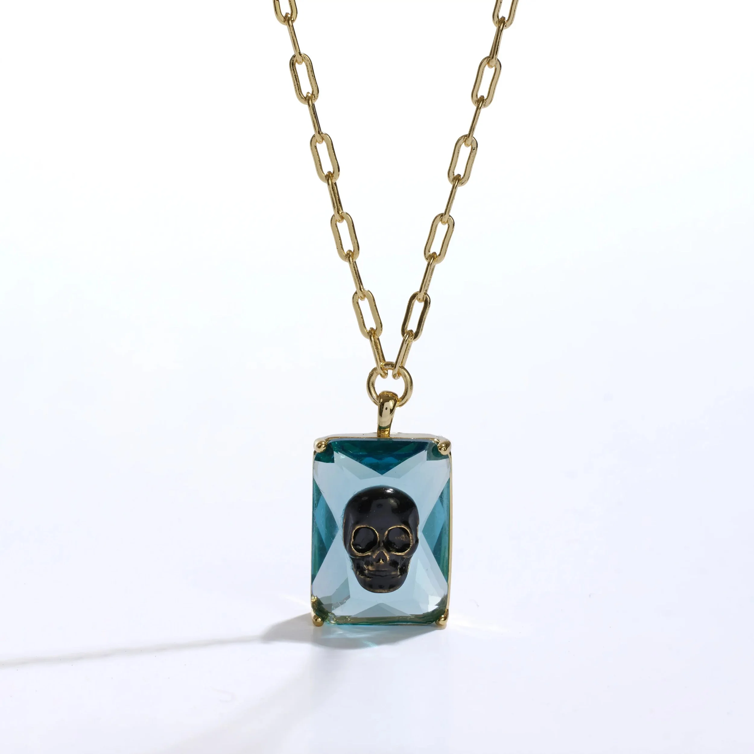 Spitfire Girl - Lucent Skull Pendant Necklace