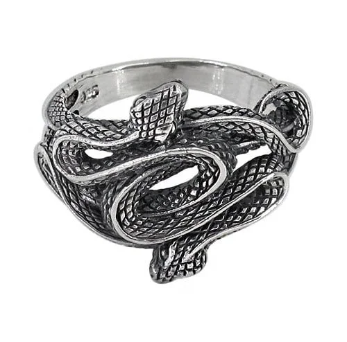 Sterling Silver - Double Snake Ring
